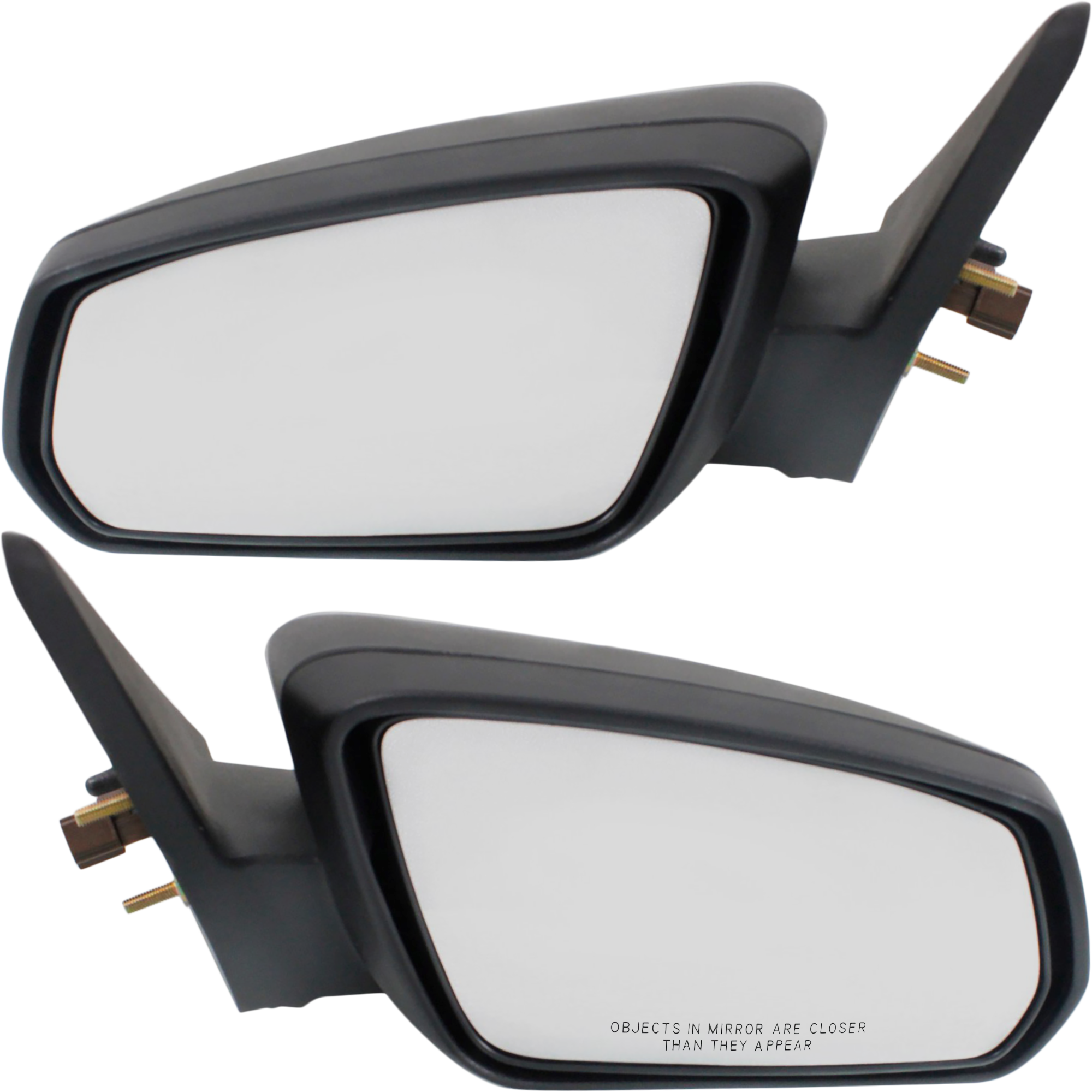 AM MUSTANG 10-10 MIRROR RH AND LH Power Non Folding Non Heated Paintable Textured 2 Caps SKU SET FD231ER Partslink FO1320402 FO1321402 OEM AR3Z17682AA PFM AR3Z17683AA PF