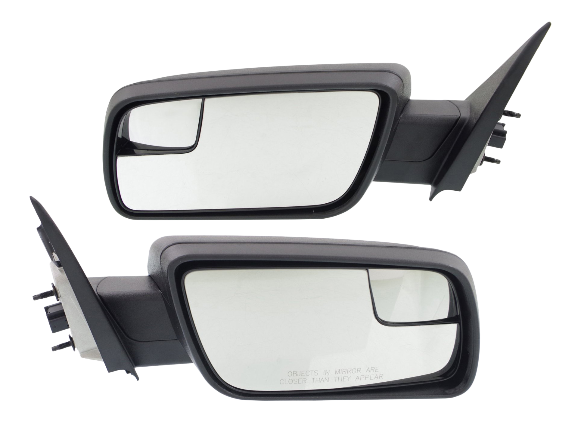 AM FLEX 13-19 MIRROR RH AND LH Power Manual Folding Non Heated Textured SKU SET FD238ER Partslink FO1320443 FO1321443 OEM DA8Z17682AA DA8Z17683AA