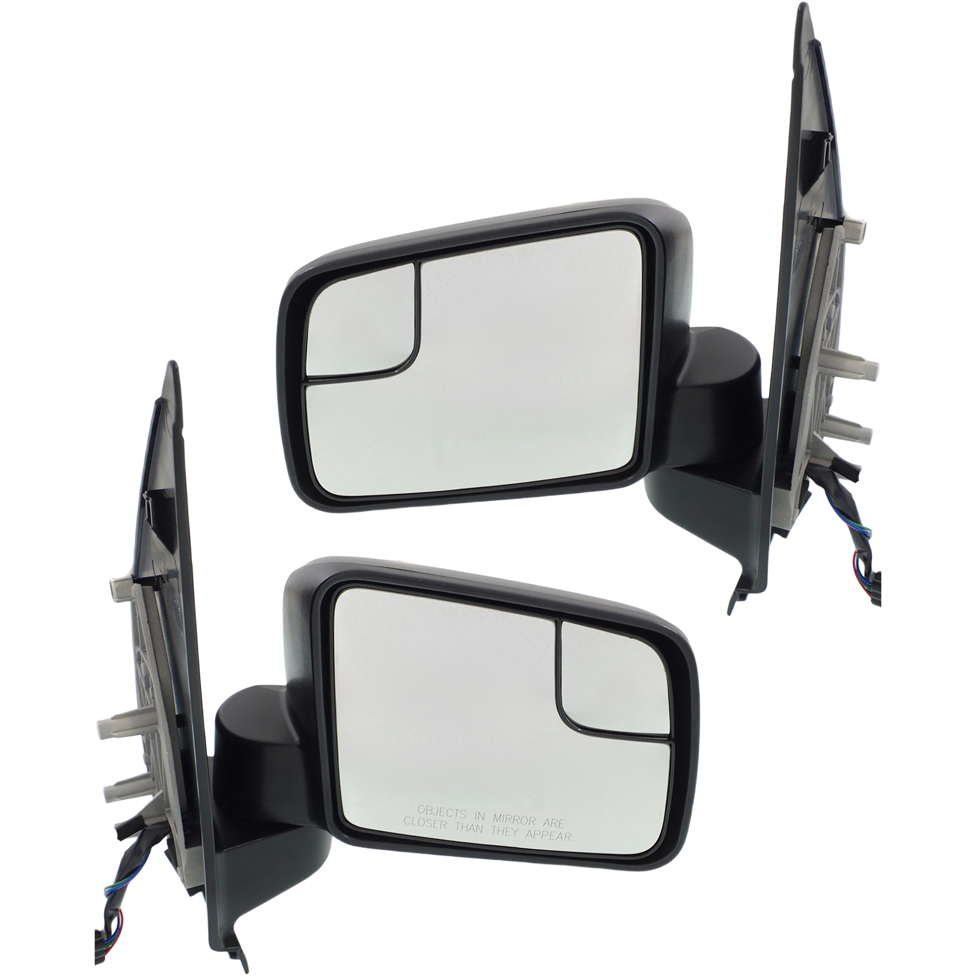 AM TRANSIT CONNECT 11-13 MIRROR RH AND LH Non Towing Power Manual Folding Non Heated Textured From 10-4-10 SKU SET FD246ER Partslink FO1320442 FO1321442 OEM BT1Z17682C BT1Z17683C