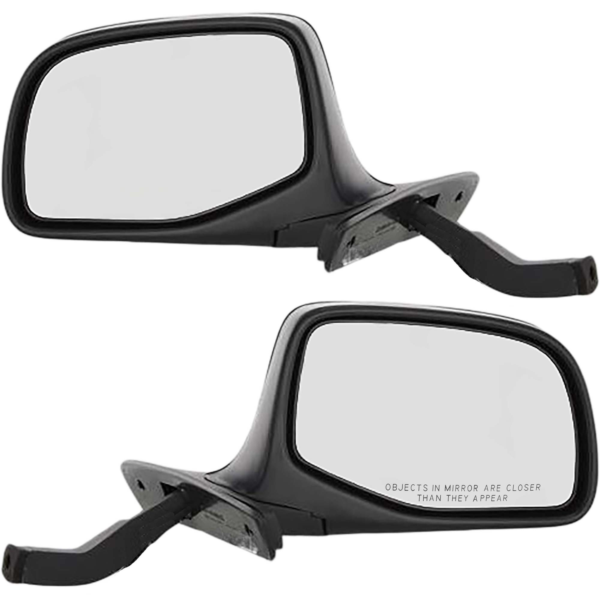 AM F SERIES 92-97 MIRROR RH AND LH Non Towing Manual Adjust Manual Folding Non Heated Paintable Paddle Style SKU SET FD26R Partslink FO1320125 FO1321125 OEM F7TZ17682AAA F7TZ17683AAB