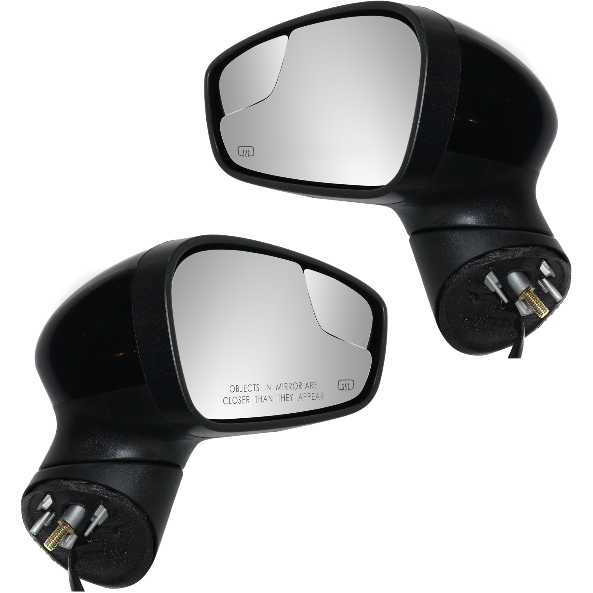 AM FIESTA 11-13 MIRROR RH AND LH Power Manual Folding Heated Paintable w Blind Spot Glass No Signal Light HB Sedan SKU SET FD270ER Partslink FO1320459 FO1321459 OEM BE8Z17682B PFM BE8Z17683B PFM