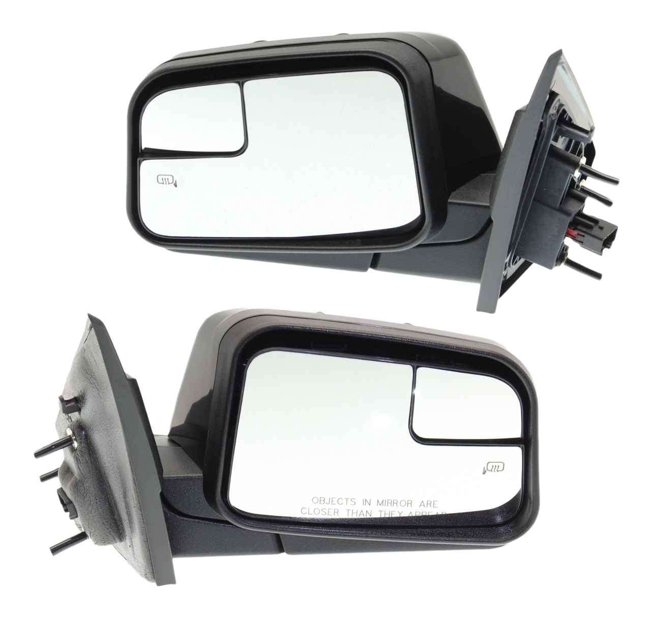 AM EDGE 11-11 MIRROR RH AND LH Power Manual Folding Heated Paintable w Blind Spot Glass No Auto dimming Memory and Signal Light SKU SET FD272ER Partslink FO1320468 FO1321468 OEM BT4Z17682FAPTM PFM BT4Z17683FA