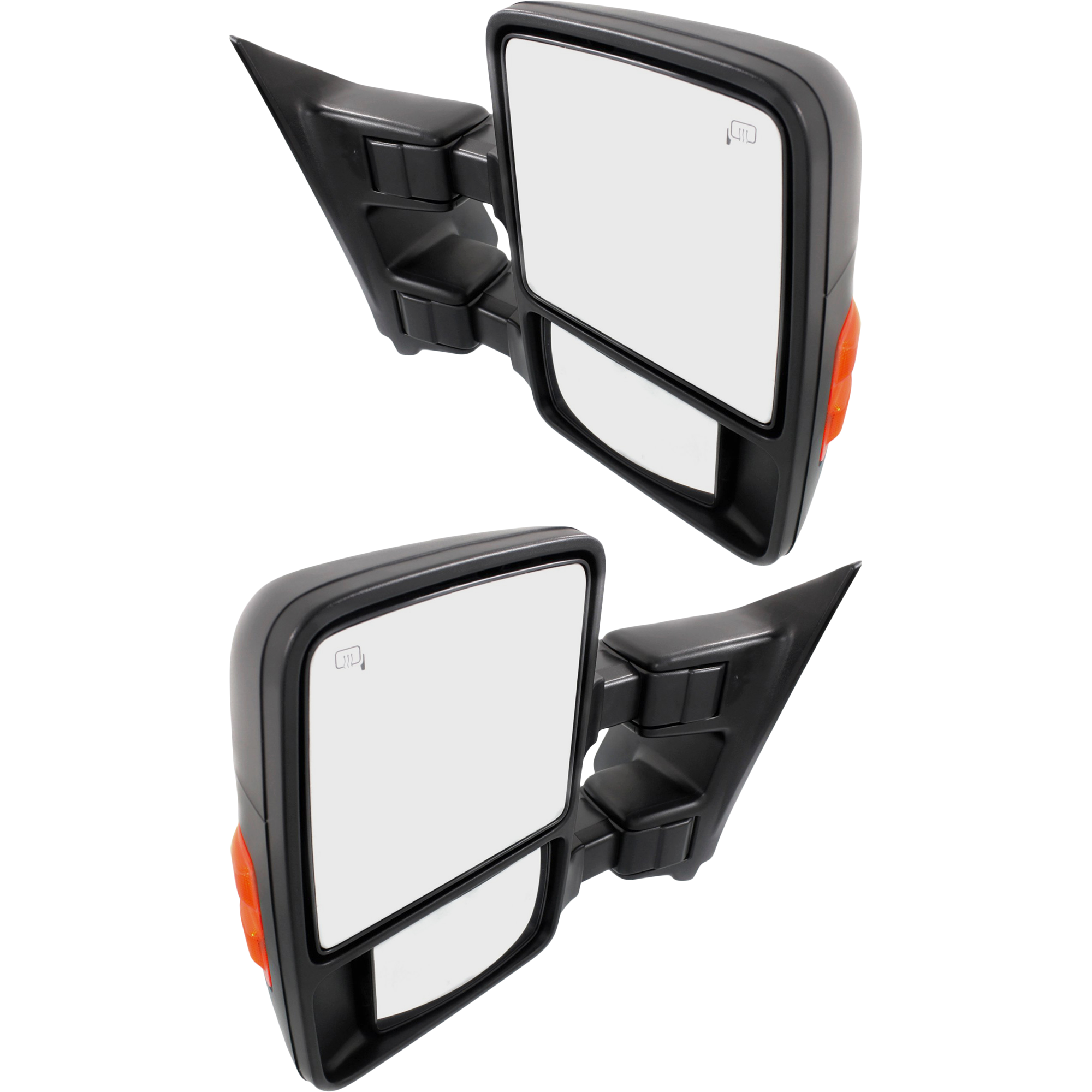 AM F SERIES SUPER DUTY 08-09 TOWING MIRROR RH AND LH Power Power Folding Heated Textured w Auto Extend Memory and Signal Light SKU SET FD277ER S Partslink FO1321426 FO1320426 OEM 8C3Z17682BB 7C3Z17682FB 8C3Z17
