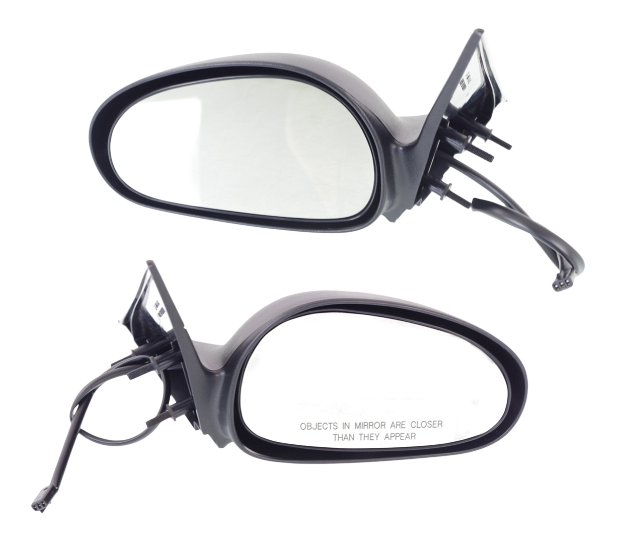 AM MUSTANG 96-98 MIRROR RH AND LH Power Non Folding Non Heated Textured SKU SET FD28ER Partslink FO1320162 FO1321162 OEM F6ZZ17682AA F6ZZ17682BA
