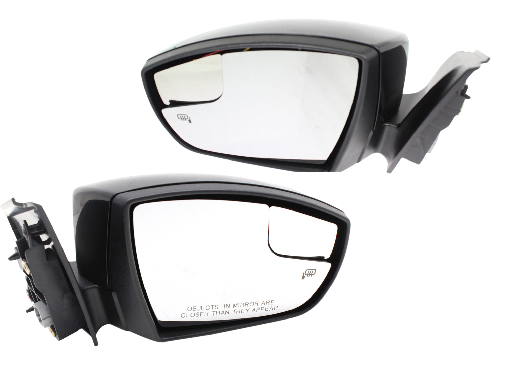 AM FOCUS 15-18 MIRROR RH AND LH Power Manual Folding Heated Paintable w Blind Spot Glass Puddle Light and Signal Light HB Sedan SKU SET FD297ER S OEM F1EZ17682N F1EZ17683P