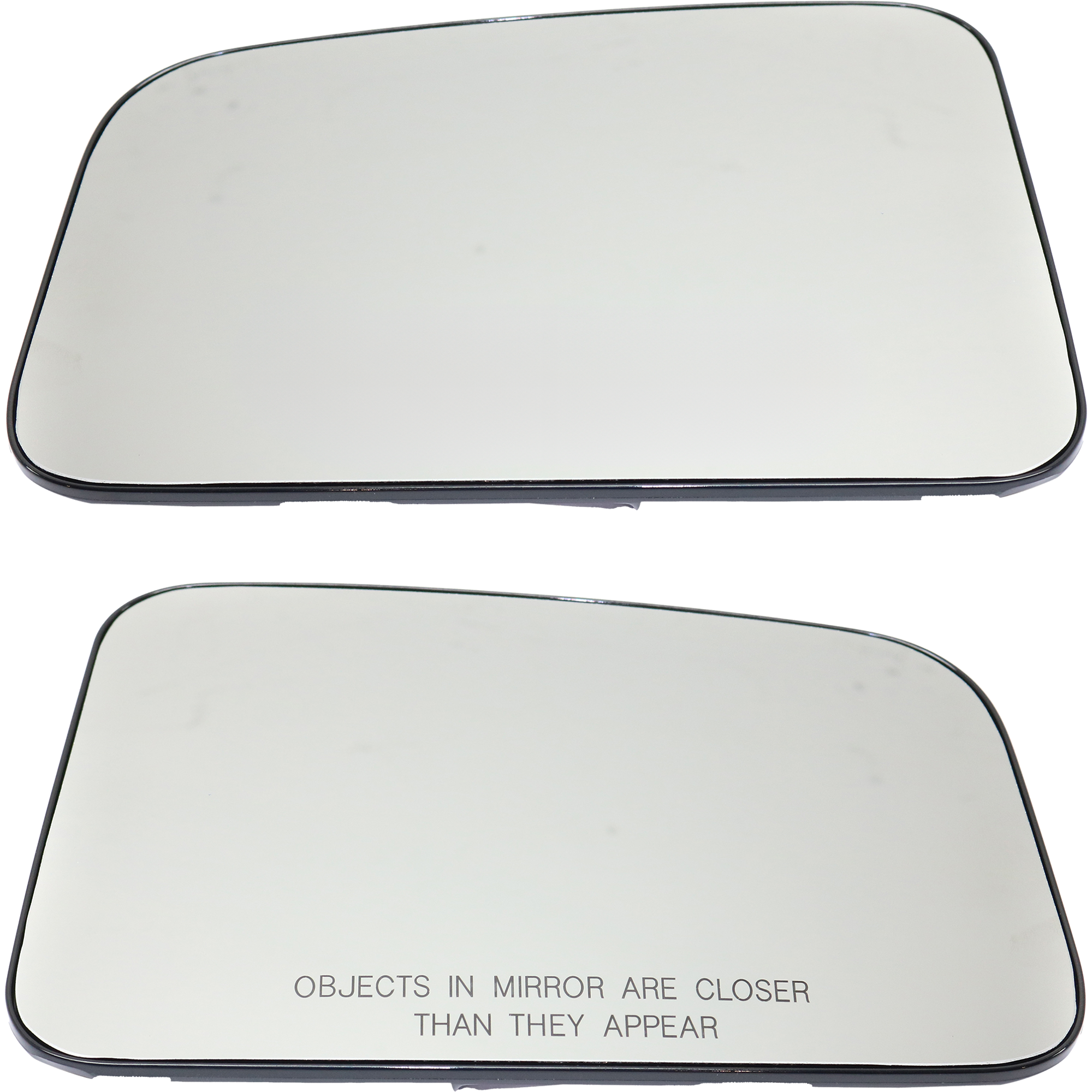 AM EDGE 07-08 MIRROR GLASS RH AND LH Non Heated w Backing Plate SKU SET FD306GR Partslink FO1324183 FO1325183 OEM 7T4Z17K707F 7T4Z17K707A