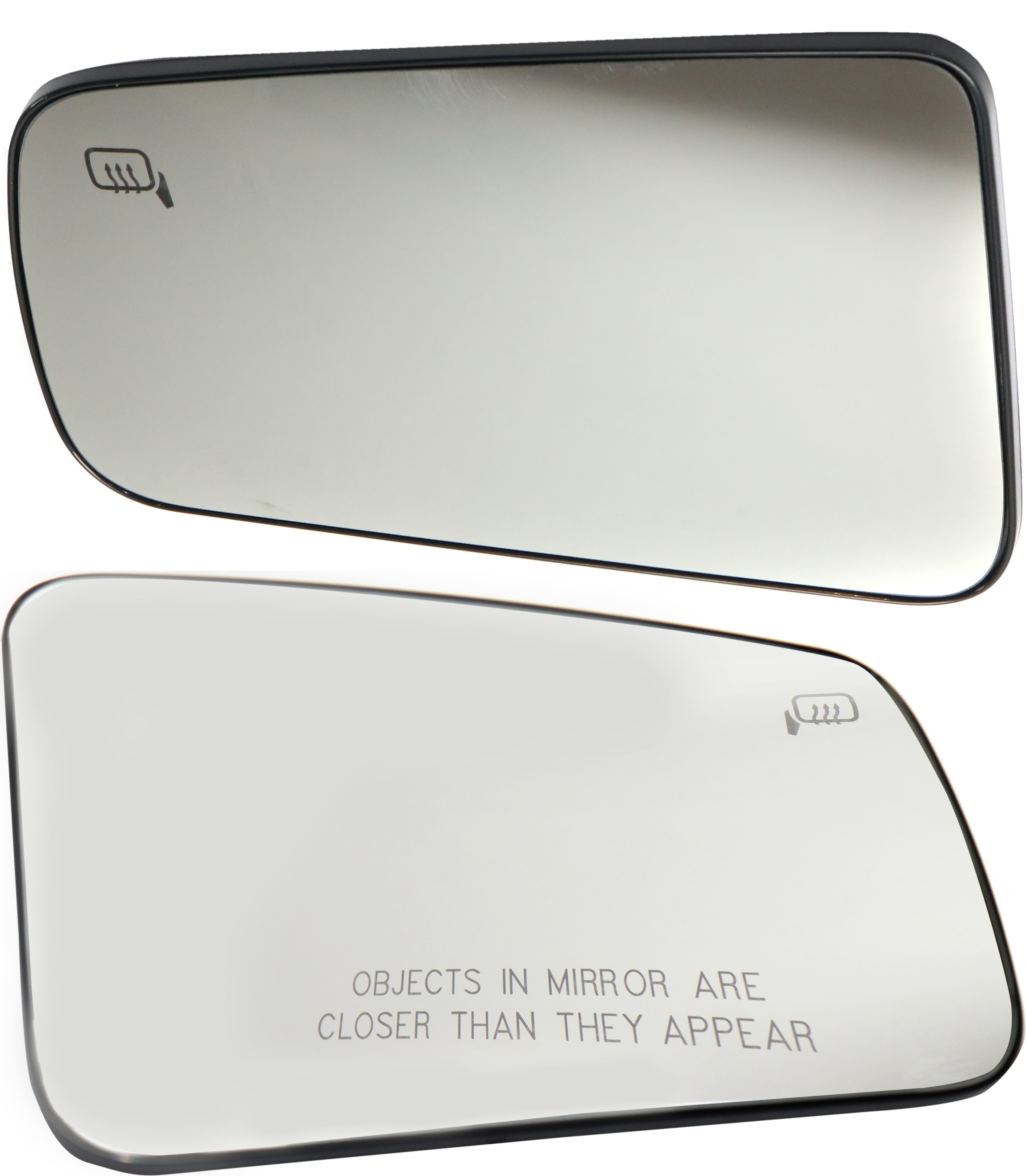 AM FOCUS 08-11 MIRROR GLASS RH AND LH Heated w Backing Plate Coupe Sedan SKU SET FD318GR Partslink FO1324120 FO1325120 OEM 8S4Z17K707D 8S4Z17K707B