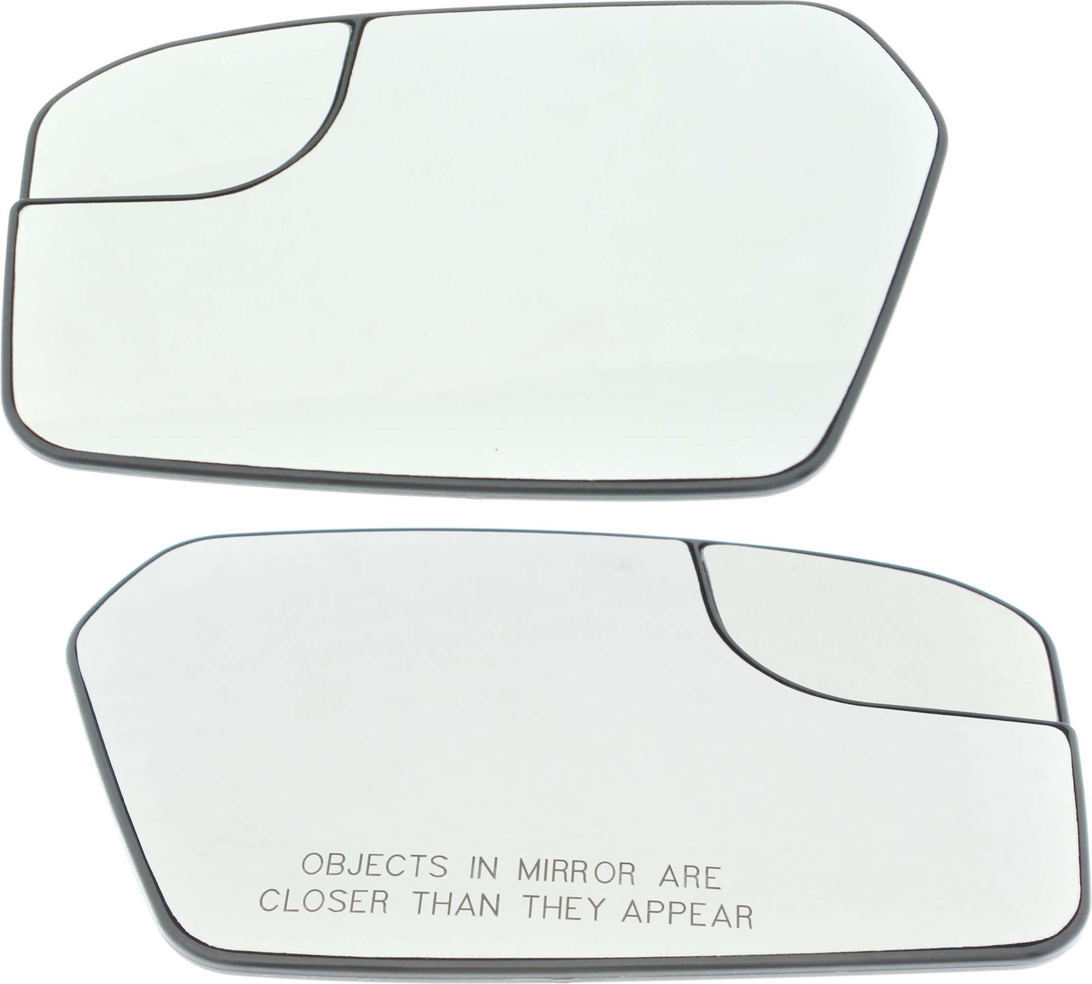 AM FUSION 11-12 MIRROR GLASS RH AND LH Non Heated w Backing Plate w BSG w o BLIS Exc. Hybrid Model SKU SET FD321GR Partslink FO1324208 FO1325208 OEM BE5Z17K707B BE5Z17K707A