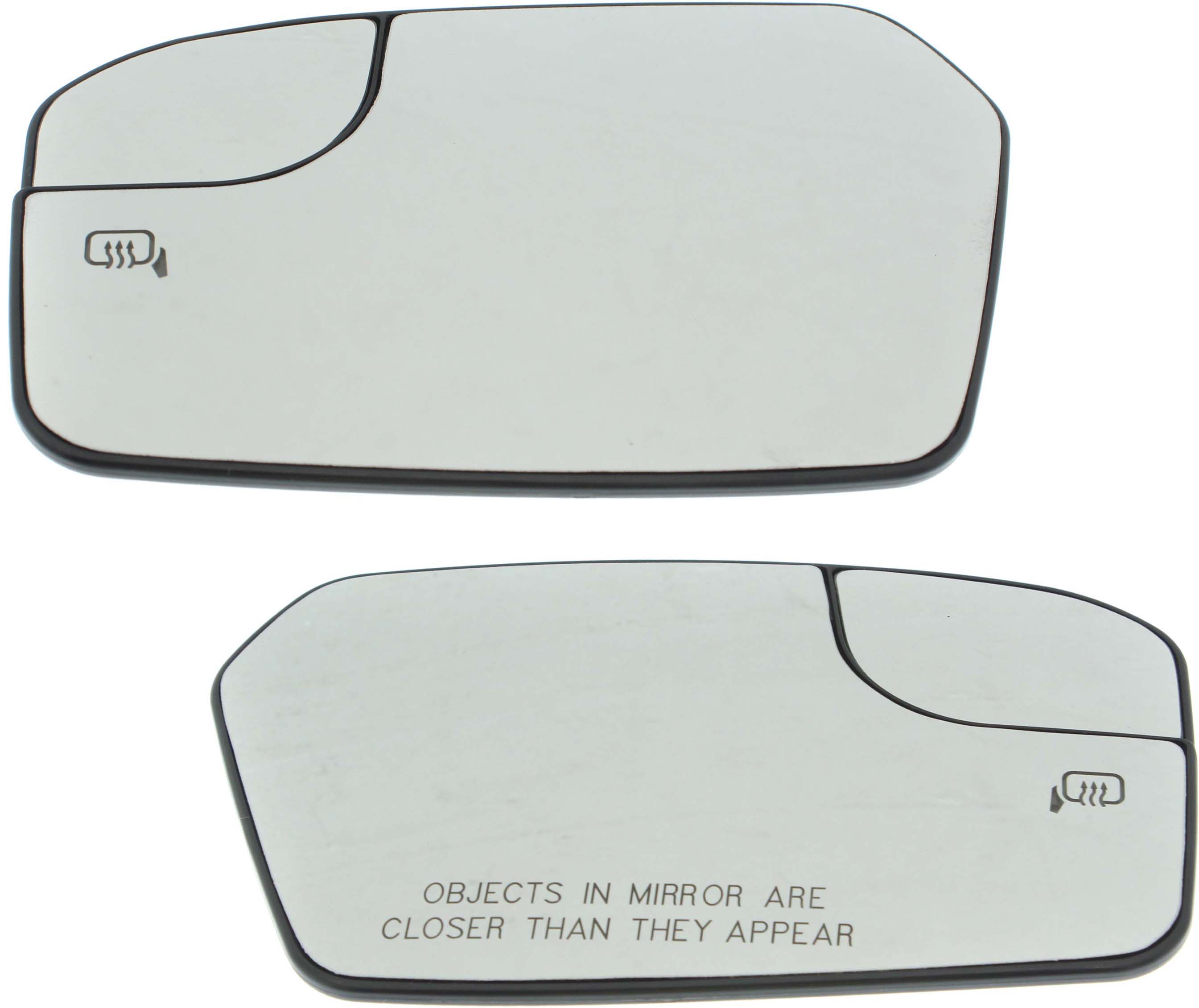AM FUSION 11-12 MIRROR GLASS RH AND LH Heated w Backing Plate w BSG w o BLIS SKU SET FD322GR Partslink FO1325209 OEM BE5Z17K707D BH6Z17K707A BE5Z17