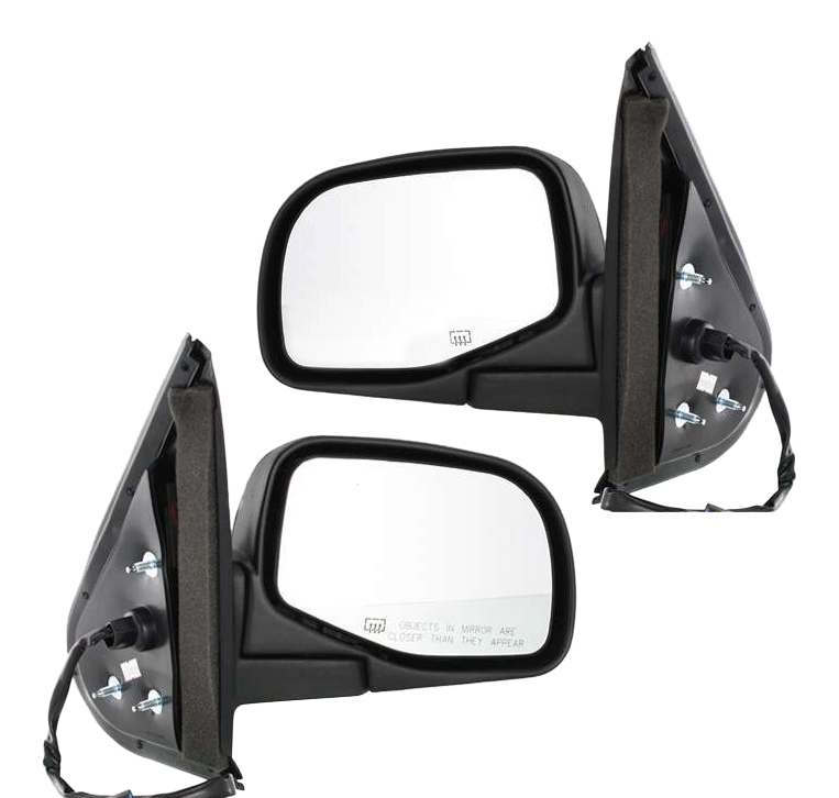 AM BRONCO 92-96 EXPLORER 95-01 MIRROR RH AND LH Power Manual Folding Heated Textured No Puddle Light SKU SET FD33ER Partslink FO1320168 FO1321168 OEM F5TZ17682C F5TZ17683C