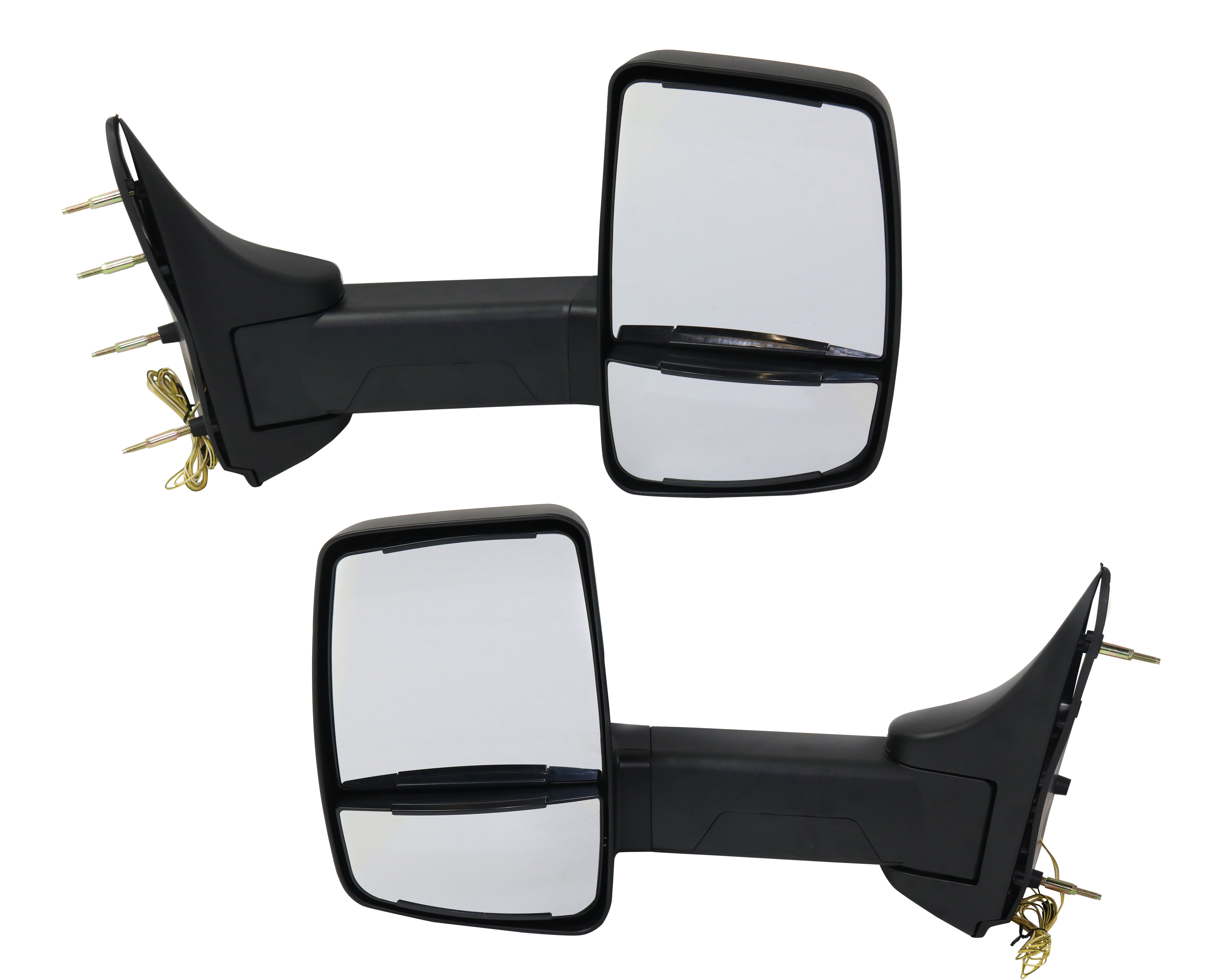 AM ECONOLINE VAN 92-14 TOWING MIRROR RH AND LH Manual Adjust Manual Folding Non Heated Textured No Auto dimming BSD In housing Signal Light and Memory SKU SET FD353R S OEM 7C2Z17682DA PFM 7C2Z17683DA PF