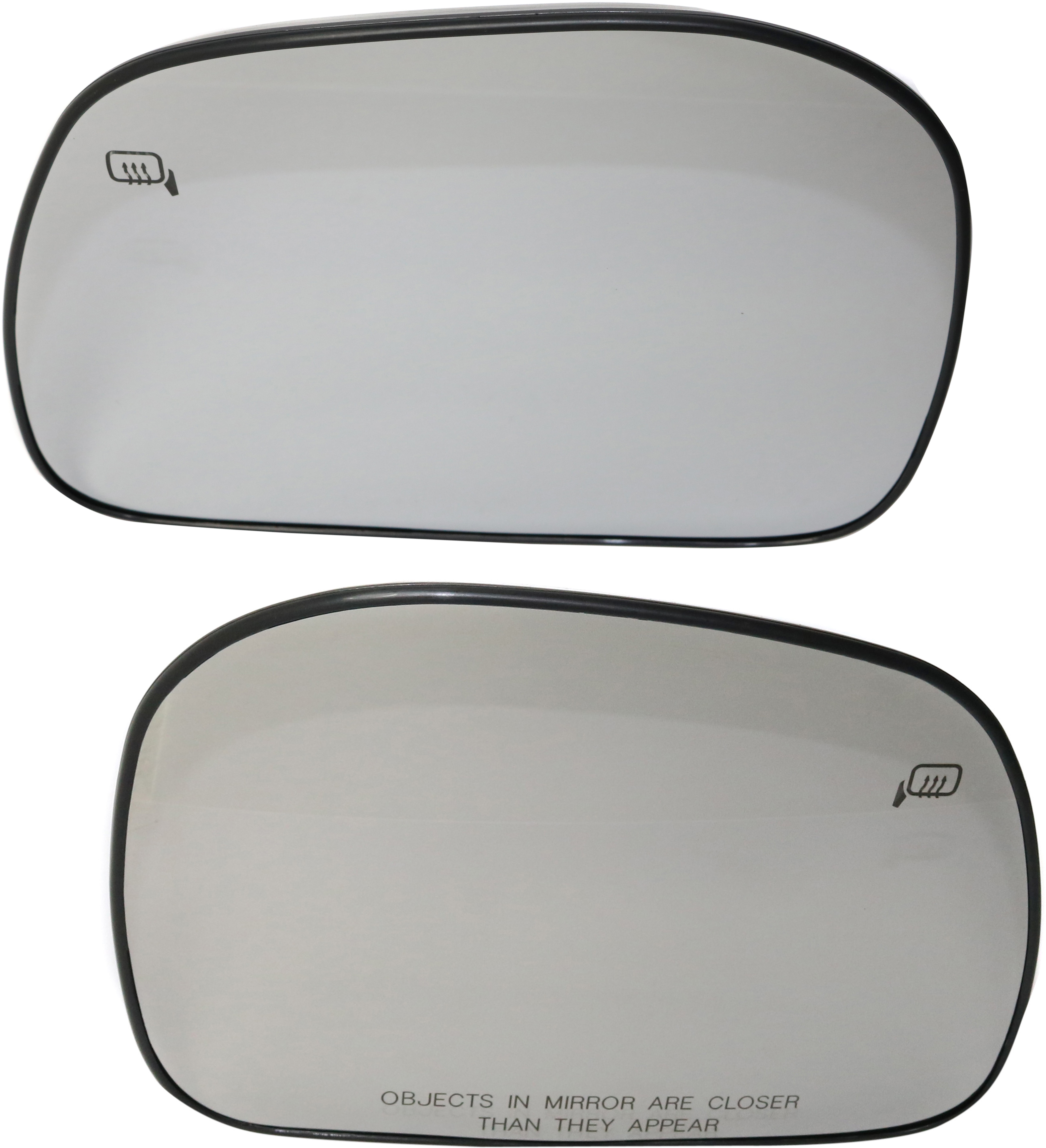 AM EXCURSION 00-05 MIRROR GLASS RH AND LH Non Towing Heated w o Siglnal Light w Backing Plate SKU SET FD362GR Partslink FO1325129 FO1324129 OEM YC3Z17K707AA YC3Z17K707AB