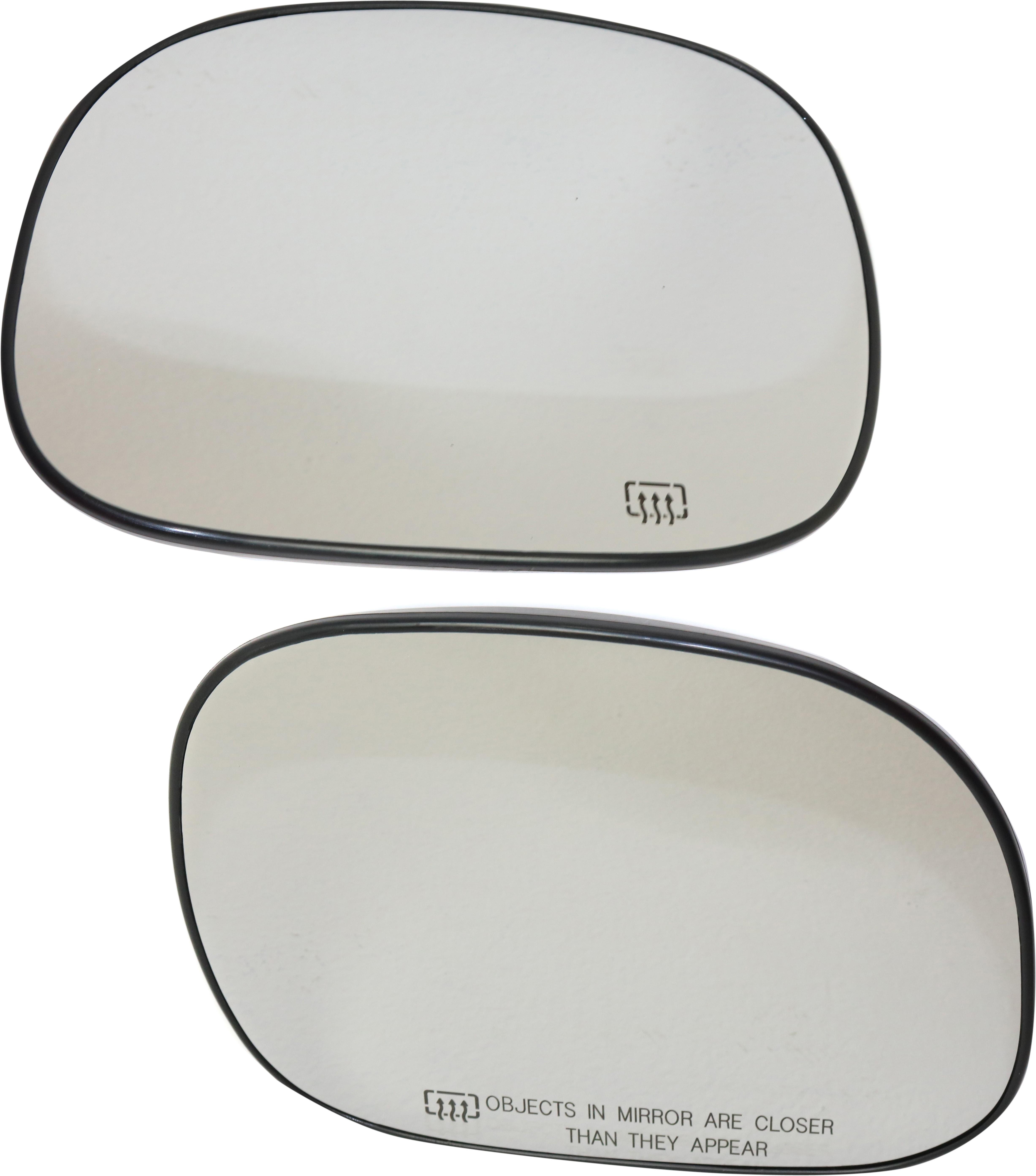 AM EXPEDITION 97-02 MIRROR GLASS RH AND LH Non Towing Heated No Signal Light w Backing Plate SKU SET FD364GR Partslink FO1325127 FO1324127 OEM F85Z17K707BC F85Z17K707BD
