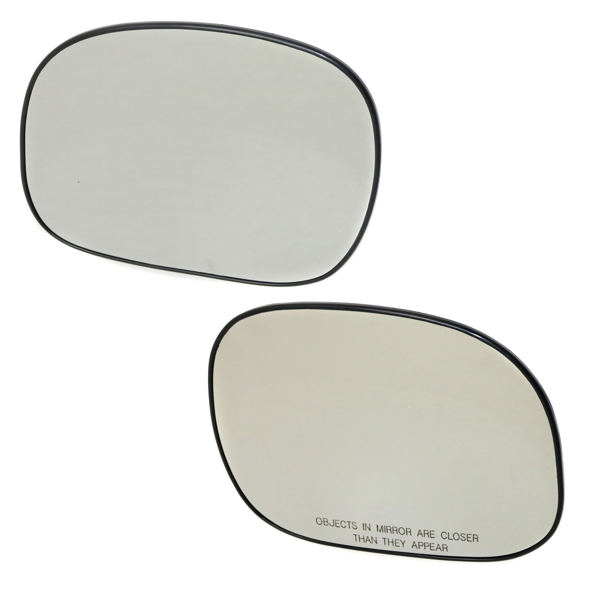 AM EXPEDITION 97-02 F 150 F 250-97-04 MIRROR GLASS RH AND LH Non Towing Non Heated w Backing Plate No Signal Light SKU SET FD365GR Partslink FO1325126 FO1324126 OEM F85Z17K707AC F85Z17K707AD