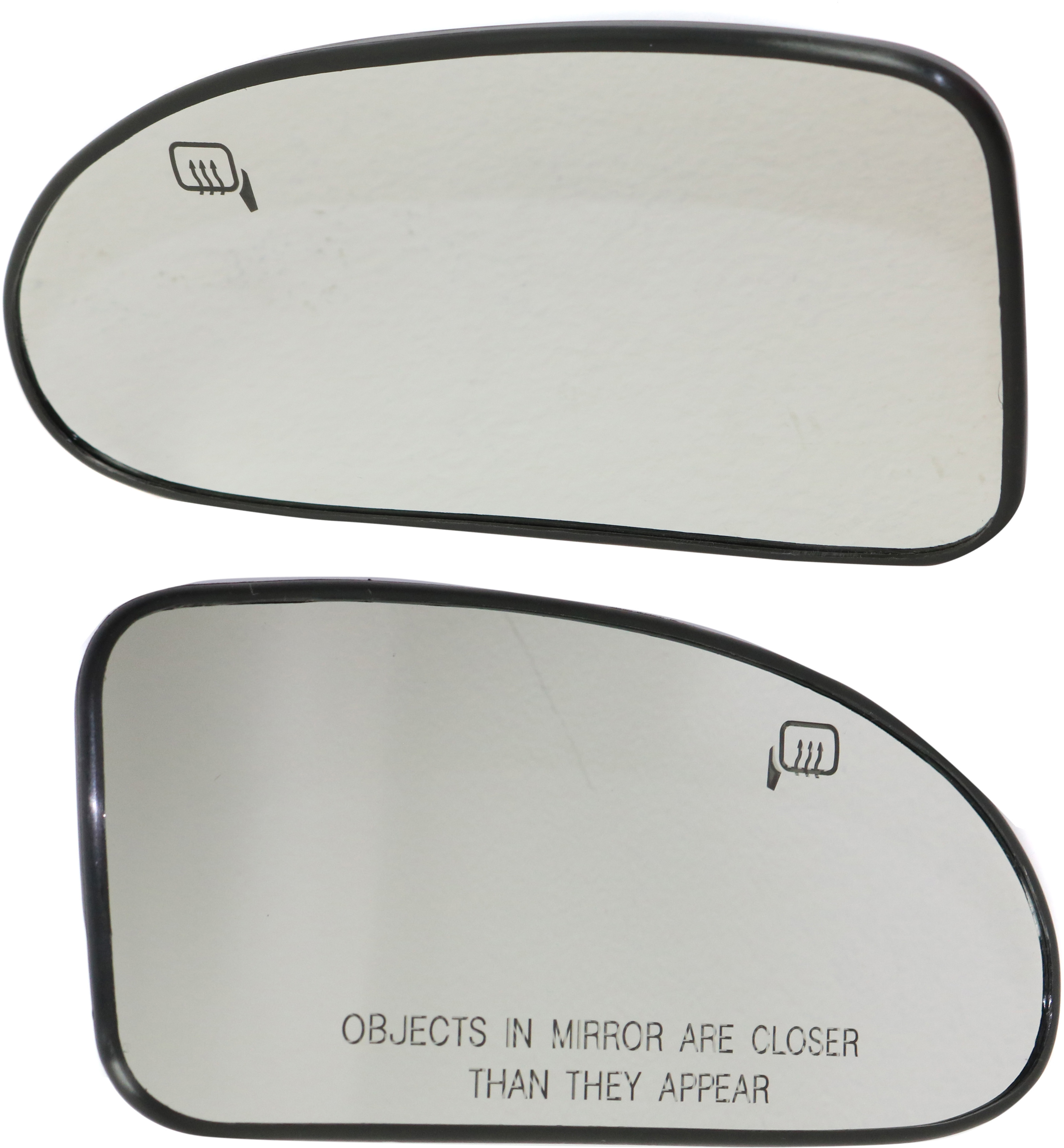 AM FOCUS 00-07 MIRROR GLASS RH AND LH Heated Hatchback Sedan Wagon w Backing Plate SKU SET FD366GR Partslink FO1325180 FO1324180 OEM 2M5Z17K707AA 2M5Z17K707AB