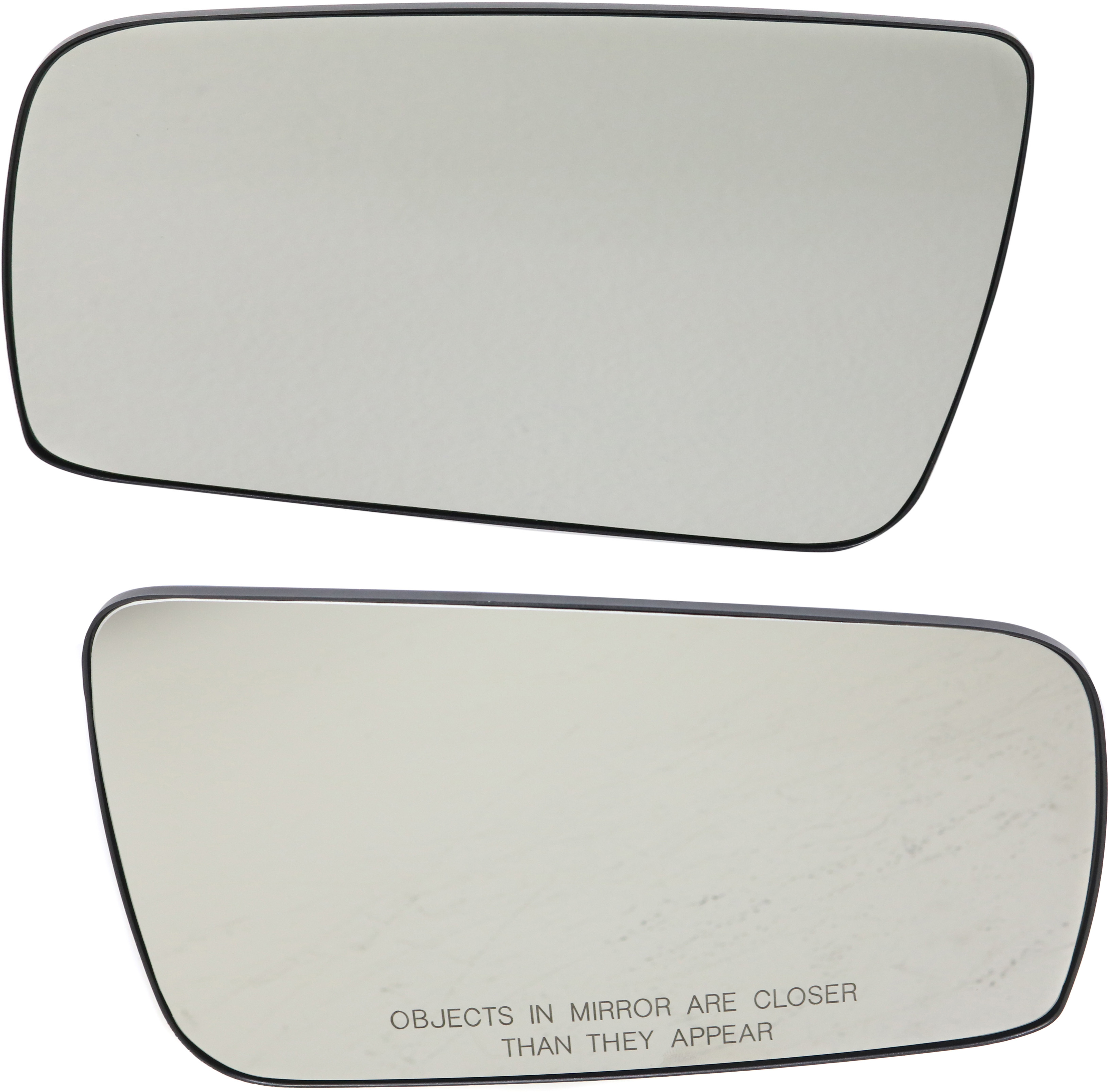 AM MUSTANG 05-09 MIRROR GLASS RH AND LH Non Heated Coupe Convertible w Backing Plate SKU SET FD368GR Partslink FO1325134 FO1324134 OEM 4R3Z17K707AA 4R3Z17K707BA