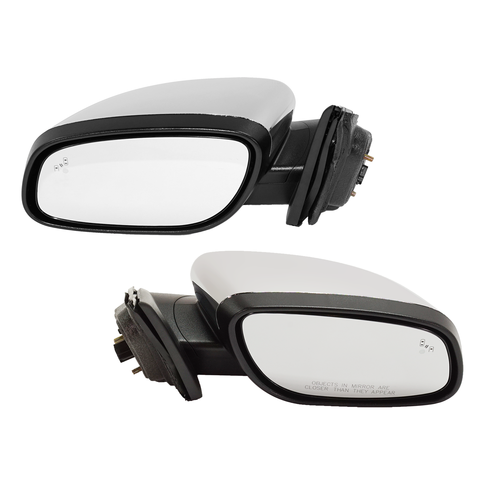 AM TAURUS 10-19 MIRROR RH AND LH Power Manual Folding Heated Chrome w BSD Memory Puddle Light and Signal Light Limited SHO Models SKU SET FD383CR S Partslink FO1320646 FO1321646 OEM AG1Z17682E AG1Z17D742CA AG1Z17