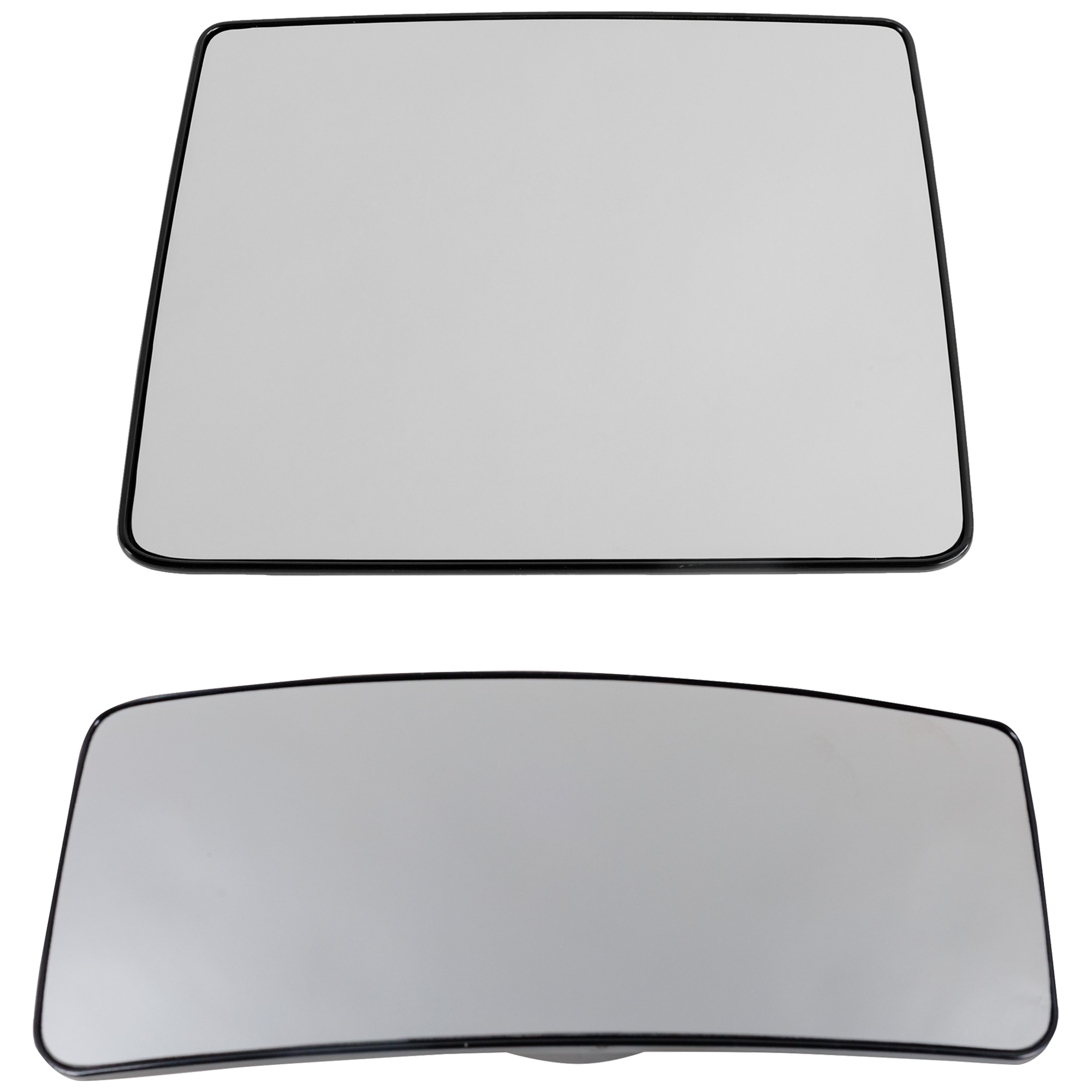 AM F 150-07-12 MIRROR GLASS LH Upper and Lower Towing Non Heated No Signal Light SKU SET FD383GL 2 Partslink FO1324117 FO1324118 OEM 7L3Z17K707G 7L3Z17K707H