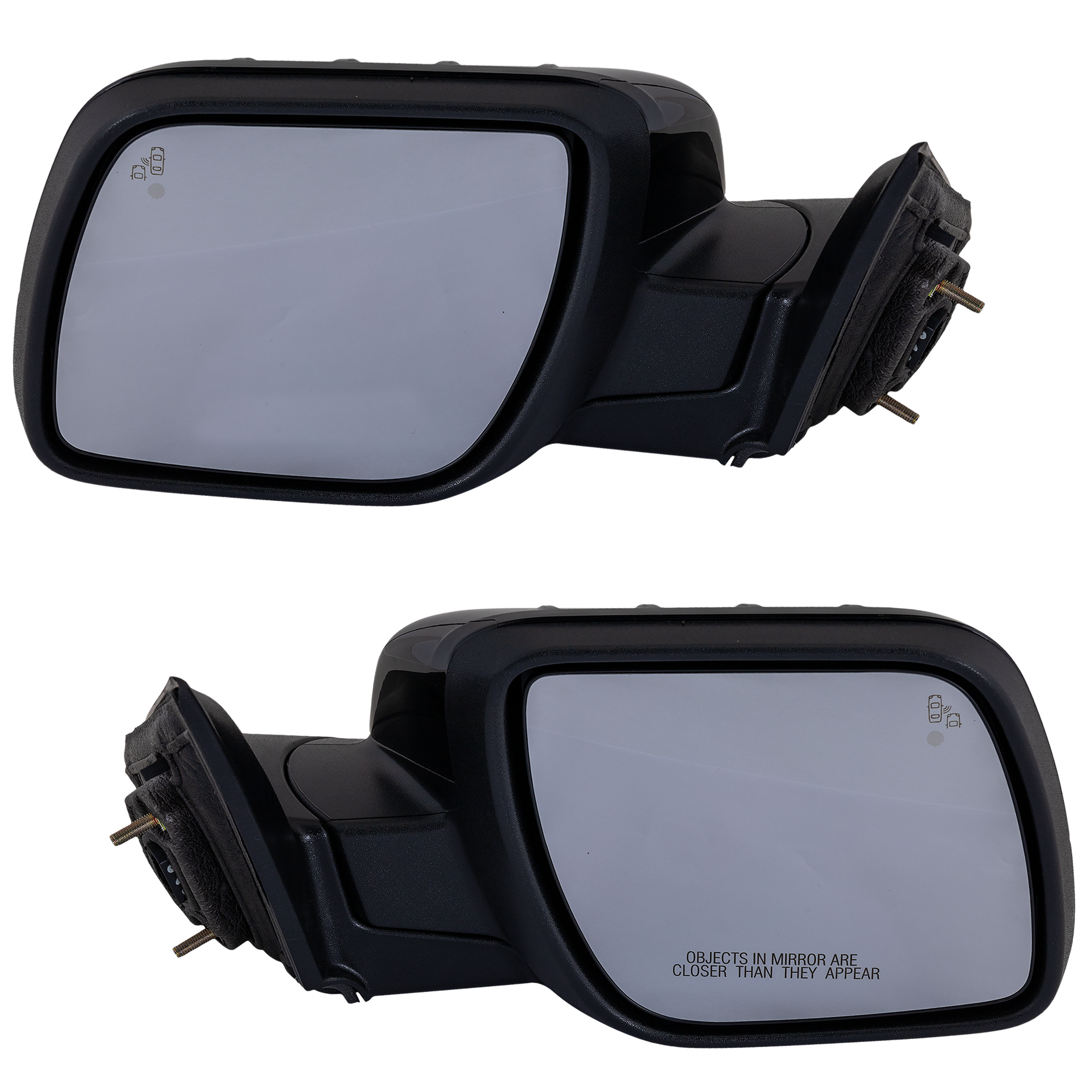AM EXPLORER 16-19 MIRROR RH AND LH Power Power Folding Heated Paintable w BSD in Glass In housing Signal Light and Memory No Auto dimming SKU SET FD397ER S Partslink FO1321665 FO132665 OEM GB5Z17682MDPTM GB5Z17683MCPTM