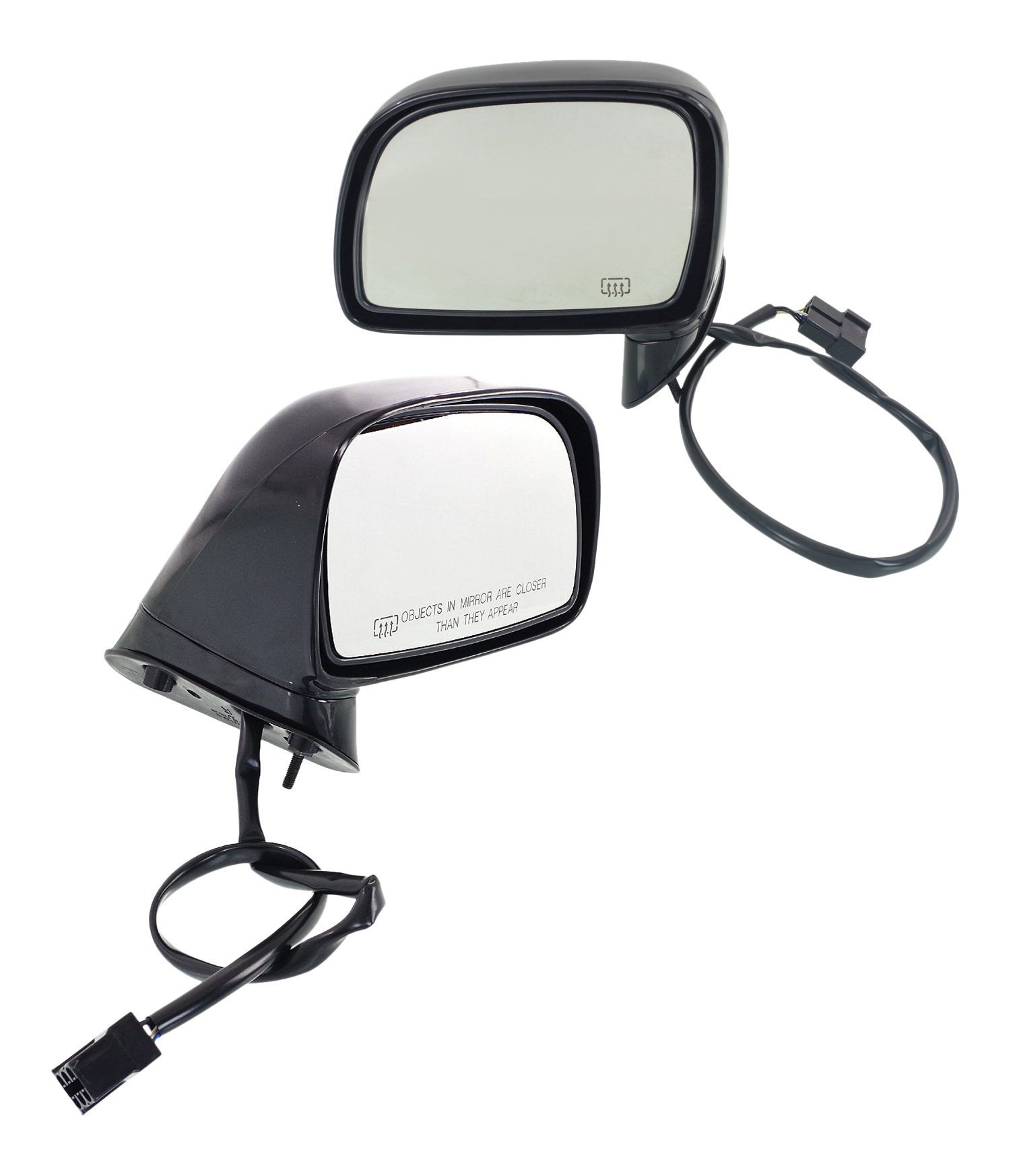AM TOWN CAR 95-96 MIRROR RH AND LH Power Manual Folding Heated No Memory Paintable SKU SET FD43ER Partslink FO1320148 FO1321148 OEM F5VY17682B F6VZ17682AA