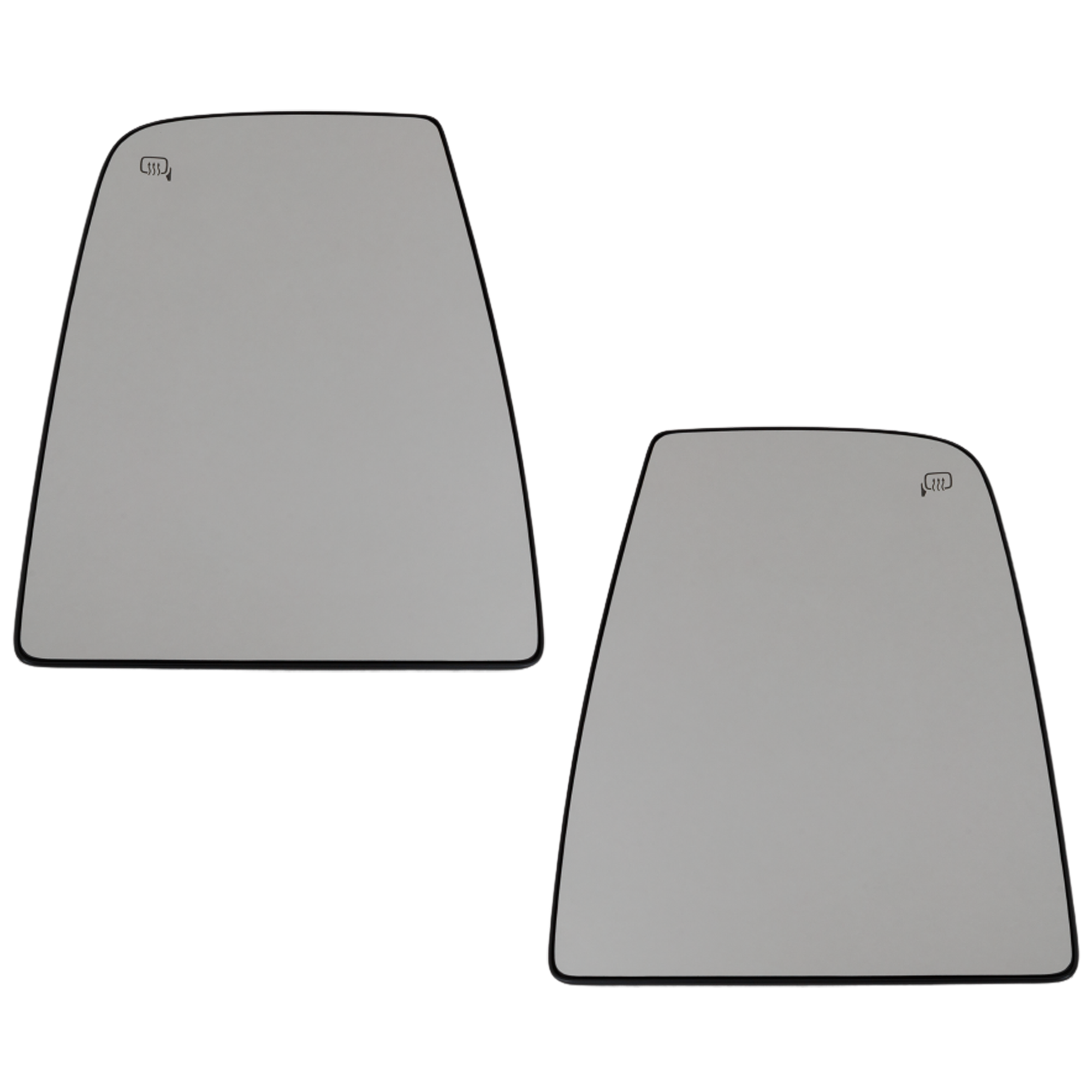 AM TRANSIT 150-250-350-15-24 MIRROR GLASS RH AND LH Upper Heated 23-23 Passenger Van w Backing Plate and Signal Light No Blind Side Detection All Cab Type SKU SET FD458GR Partslink FO1325148 FO1324148 OEM CK4Z17K707C CK4Z17K707B