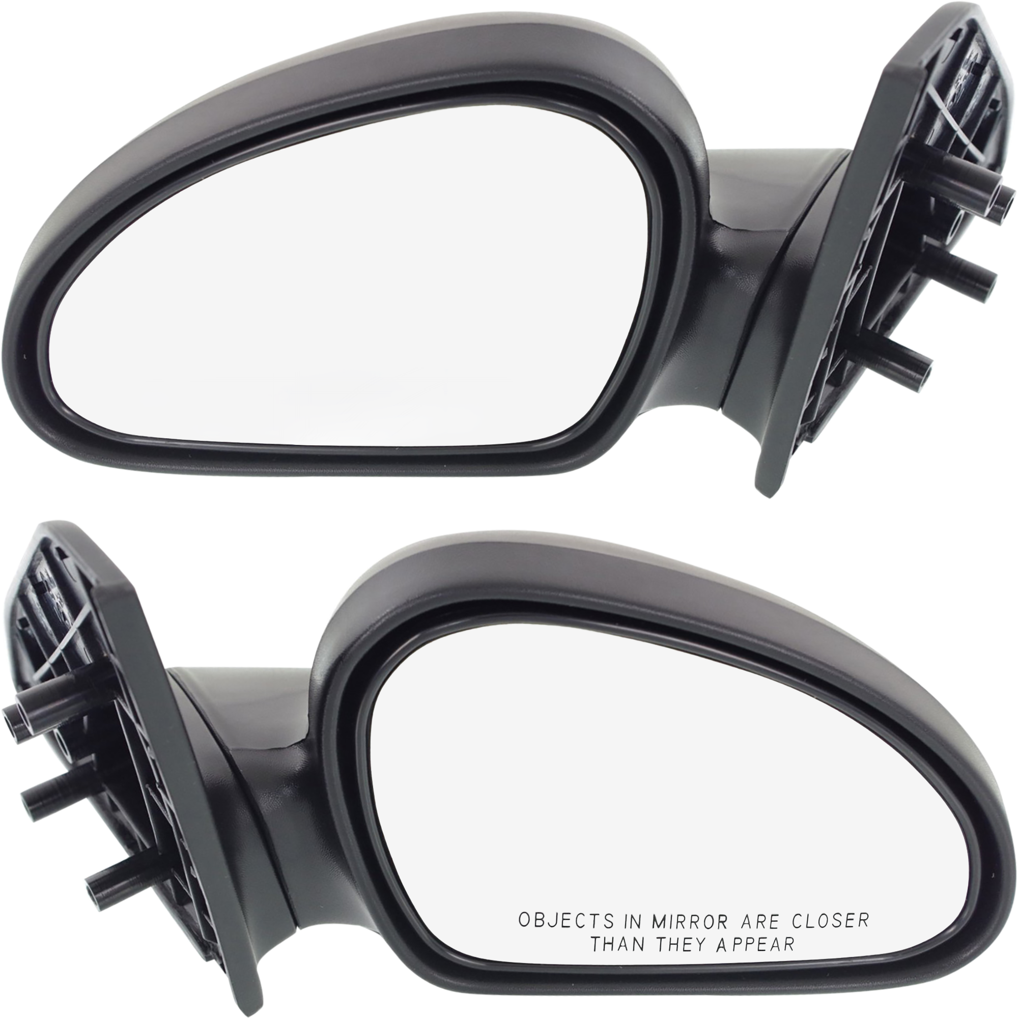 AM ESCORT 97-02 TRACER 97-99 MIRROR RH AND LH Manual Adjust Non Folding Non Heated Textured Sedan Wagon SKU SET FD45R Partslink FO1320166 FO1321166 OEM F7CZ17682AA F7CZ17682CA