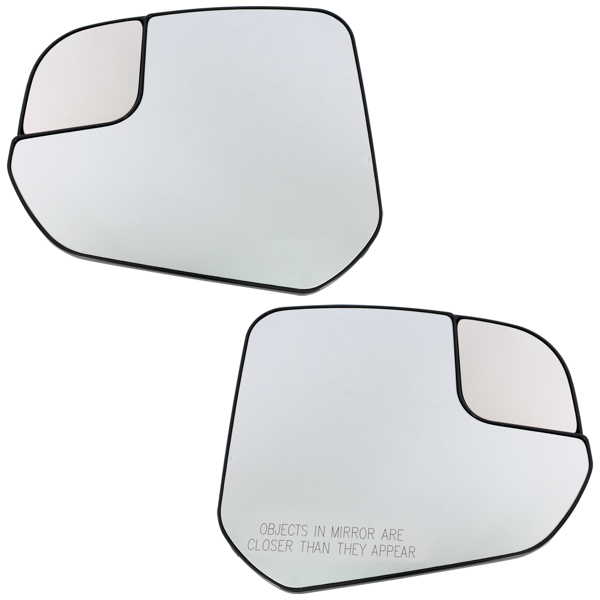 AM TRANSIT CONNECT 14-18 MIRROR GLASS RH AND LH Non Towing Manual Non Heated Small Housing No Auto dimming Blind Spot Detection SKU SET FD472GR Partslink FO1325166 FO1324166 OEM DT1Z17K707E DT1Z17K707G