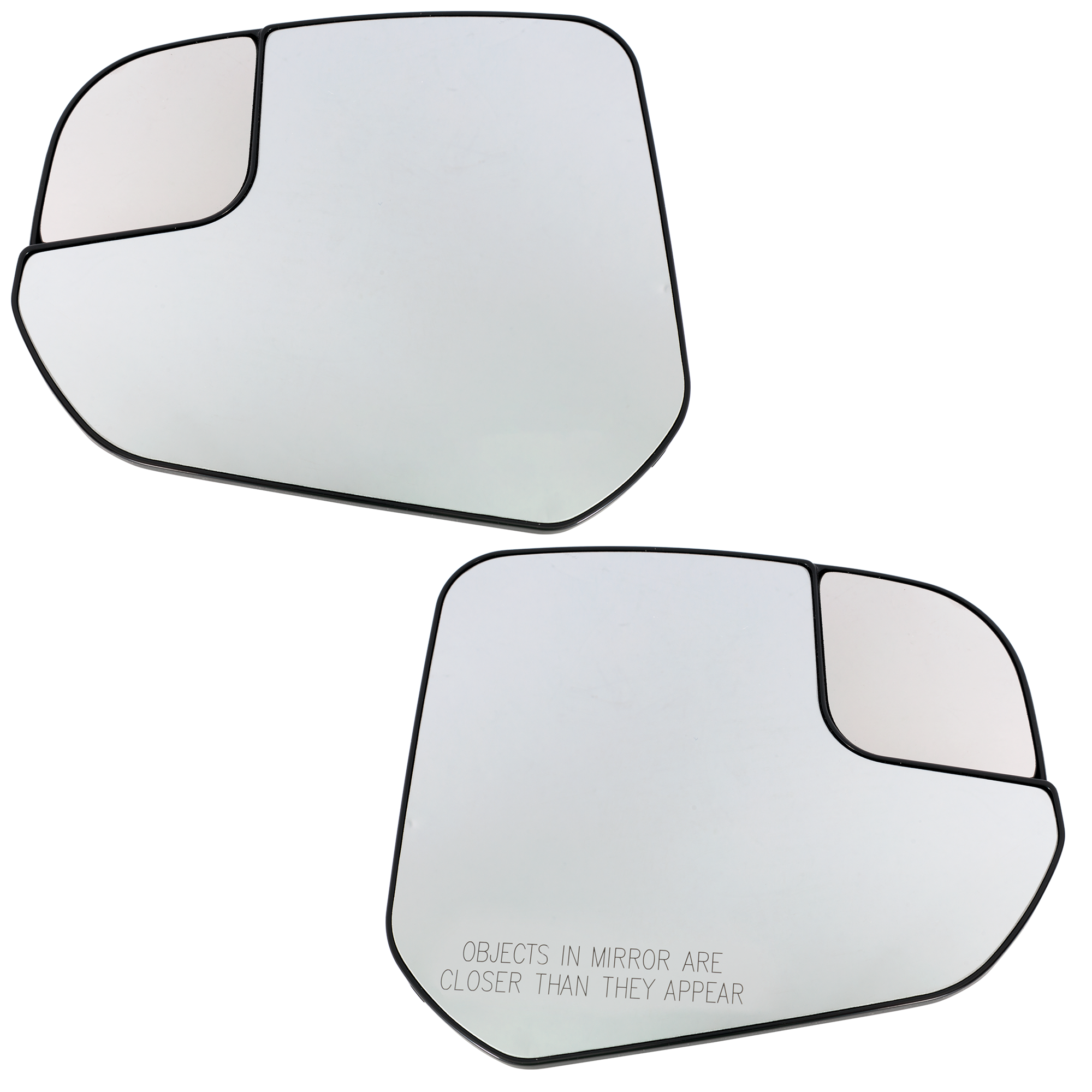 AM TRANSIT CONNECT 14-23 MIRROR GLASS RH AND LH Non Towing Power Heated Small Housing No Auto dimming Blind Spot Detection SKU SET FD473GR Partslink FO1325168 FO1324168 OEM DT1Z17K707F DT1Z17K707H
