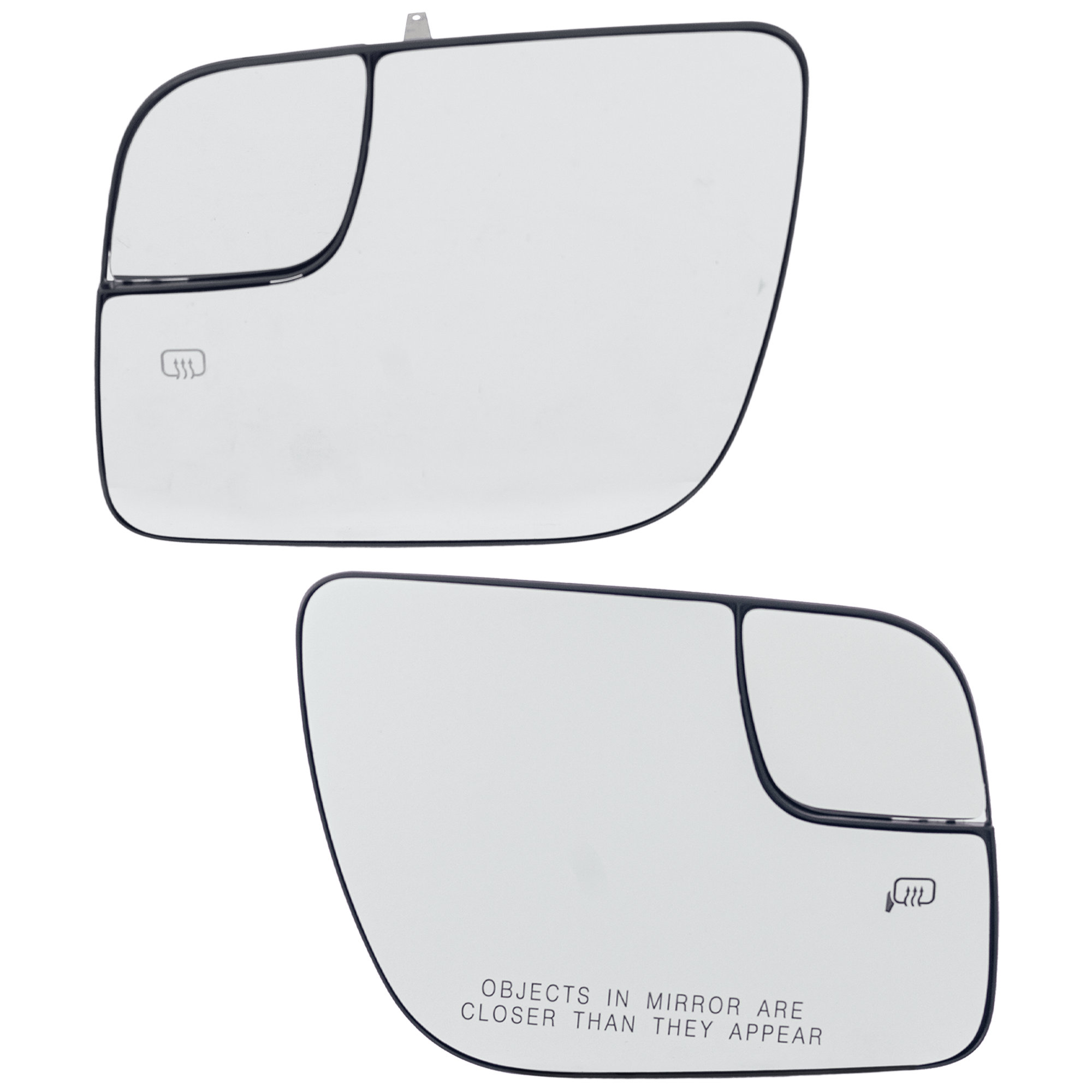 AM POLICE INTERCEPTOR UTILITY EXPLORER 16-19 MIRROR GLASS RH AND LH Heated Non Towing No Blind Spot Detection and Signal Light SKU SET FD531GR Partslink FO1324221 FO1325221 OEM BB5Z17K707U BB5Z17K707Z