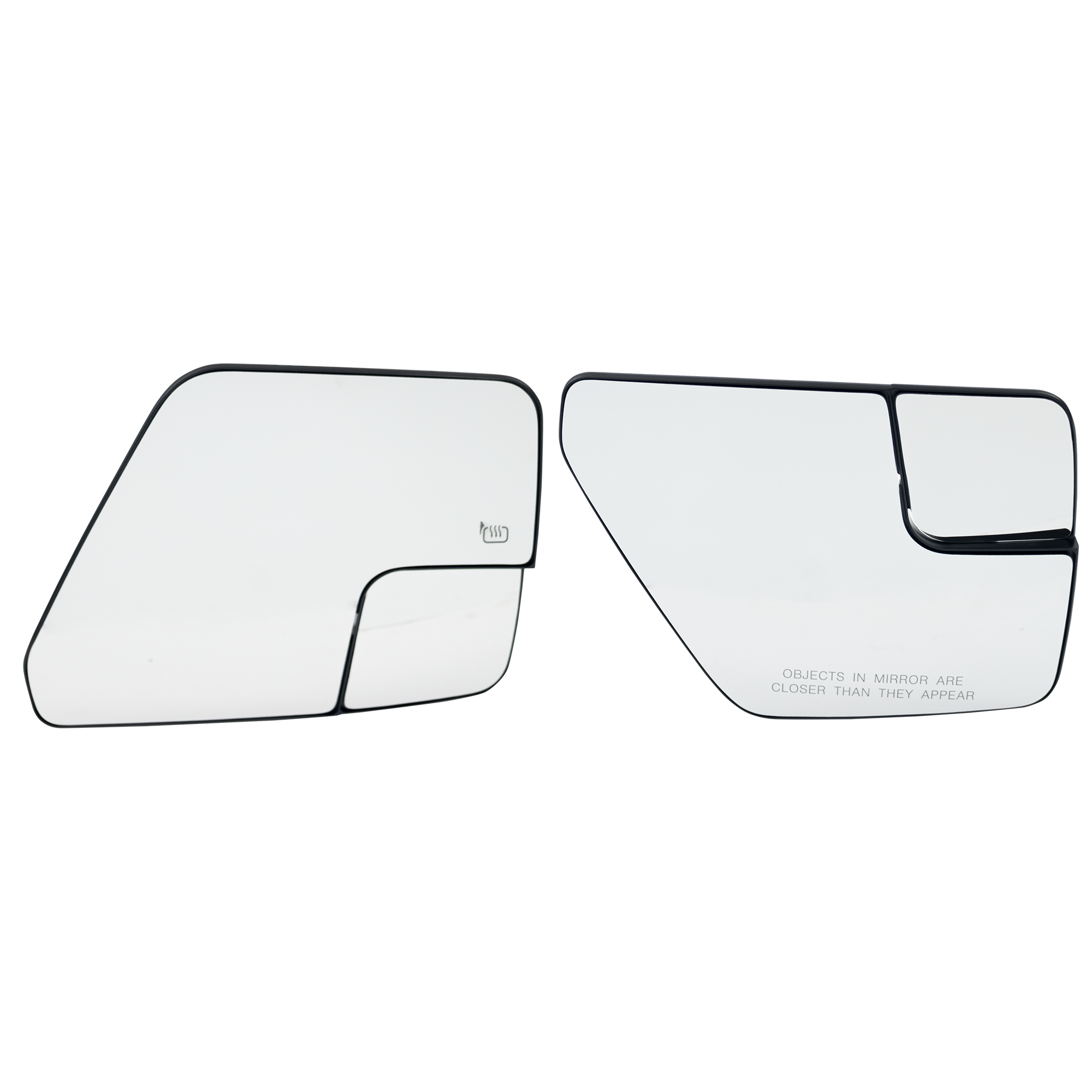 AM F 150-21-25 MIRROR GLASS RH AND LH Non Heated Non Towing No Auto dimming Blind Spot Detection Exc. Raptor Model SKU SET FD534GR Partslink FO1324205 FO1325205 OEM ML3Z17K707A ML3Z17K707K