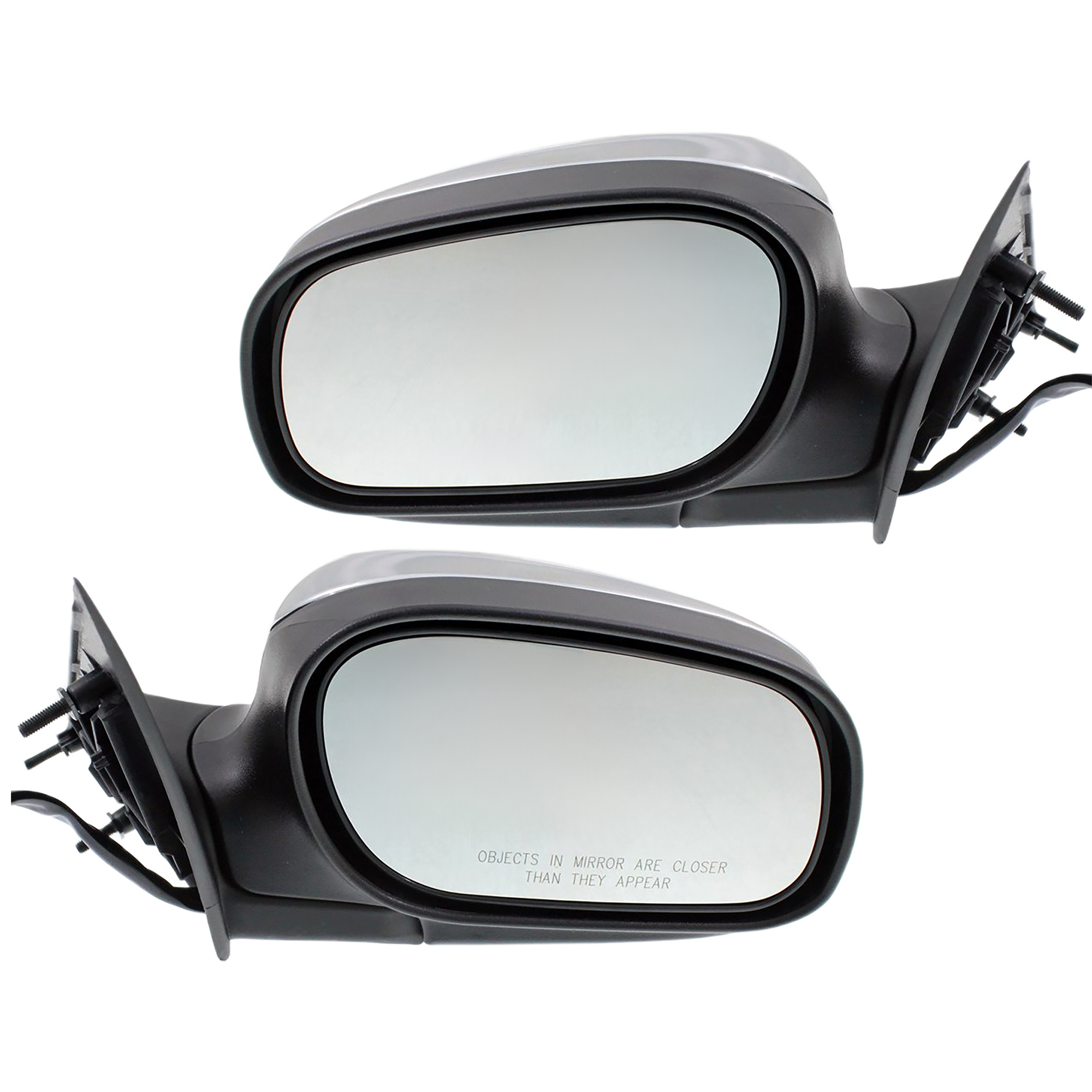 AM CROWN VICTORIA 98-01-03-08 MIRROR RH AND LH Power Manual Folding Non Heated Chrome No Auto dimming BSD Memory and Signal Light SKU SET FD60ER C Partslink FO1320415 FO1321415 OEM 6W7Z17682AA PFM 6W7Z17683AA PF