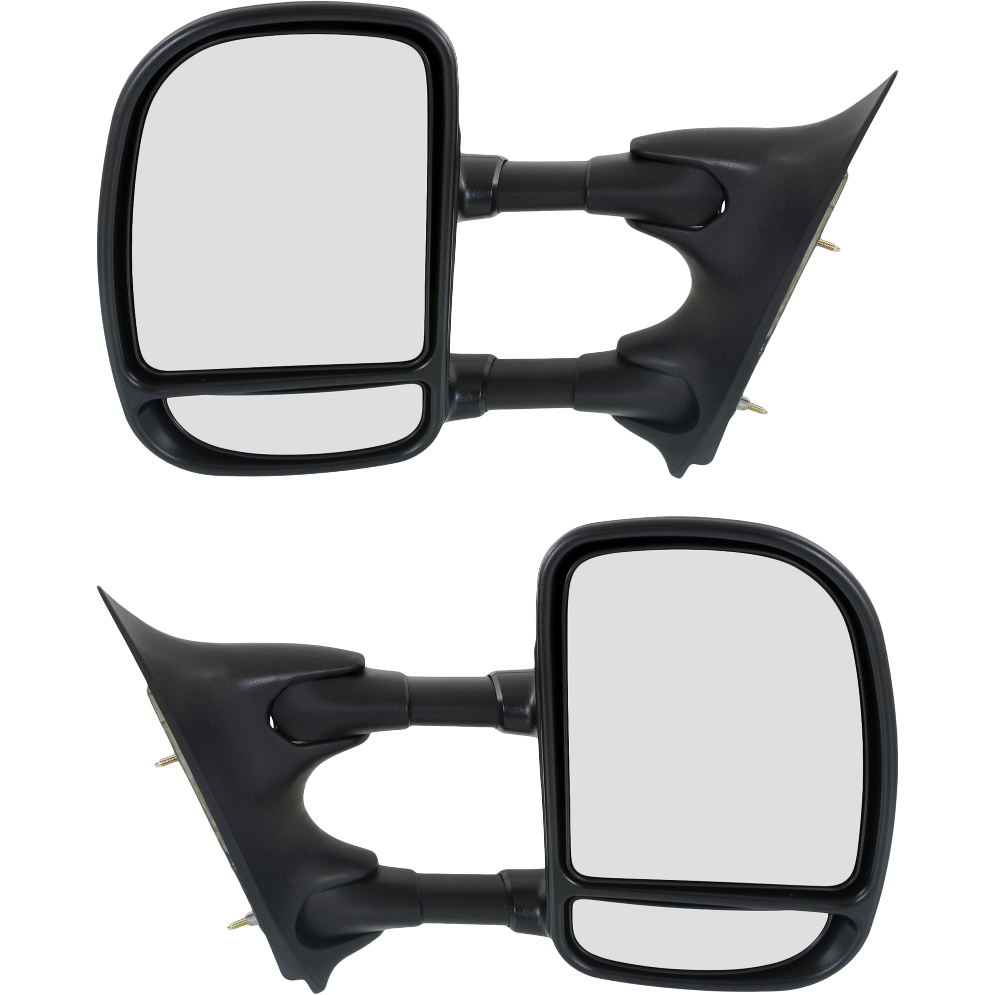 AM F SERIES SUPER DUTY 99-07 TOWING MIRROR RH AND LH Manual Adjust Manual Folding Non Heated Textured Single Swing Type SKU SET FD66R Partslink FO1320195 FO1321195 OEM 1C3Z17682JAA 1C3Z17683JAA