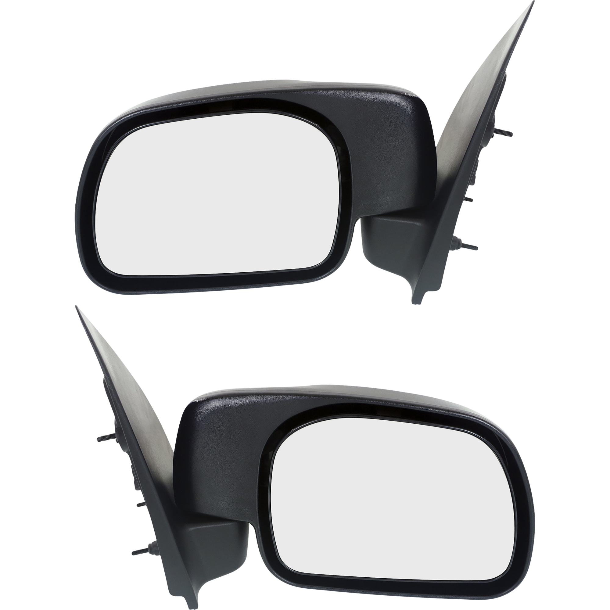 AM F SERIES SUPER DUTY 99-10 MIRROR RH AND LH Non Towing Manual Adjust Manual Folding Non Heated Textured Paddle Style SKU SET FD68R Partslink FO1320209 FO1321217 FO1321209 OEM F81Z17682AAA YC3Z17682CAA F81Z