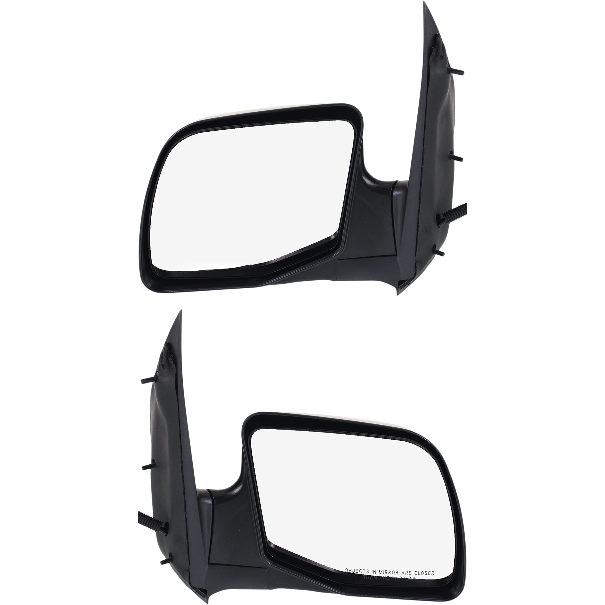AM ECONOLINE VAN 92-04 MIRROR RH AND LH Non Towing Power Manual Folding Heated Textured No Auto dimming BSD Memory and Signal Light SKU SET FD81ER Partslink FO1320229 FO1321229 OEM F4UZ17682B F4UZ17683B