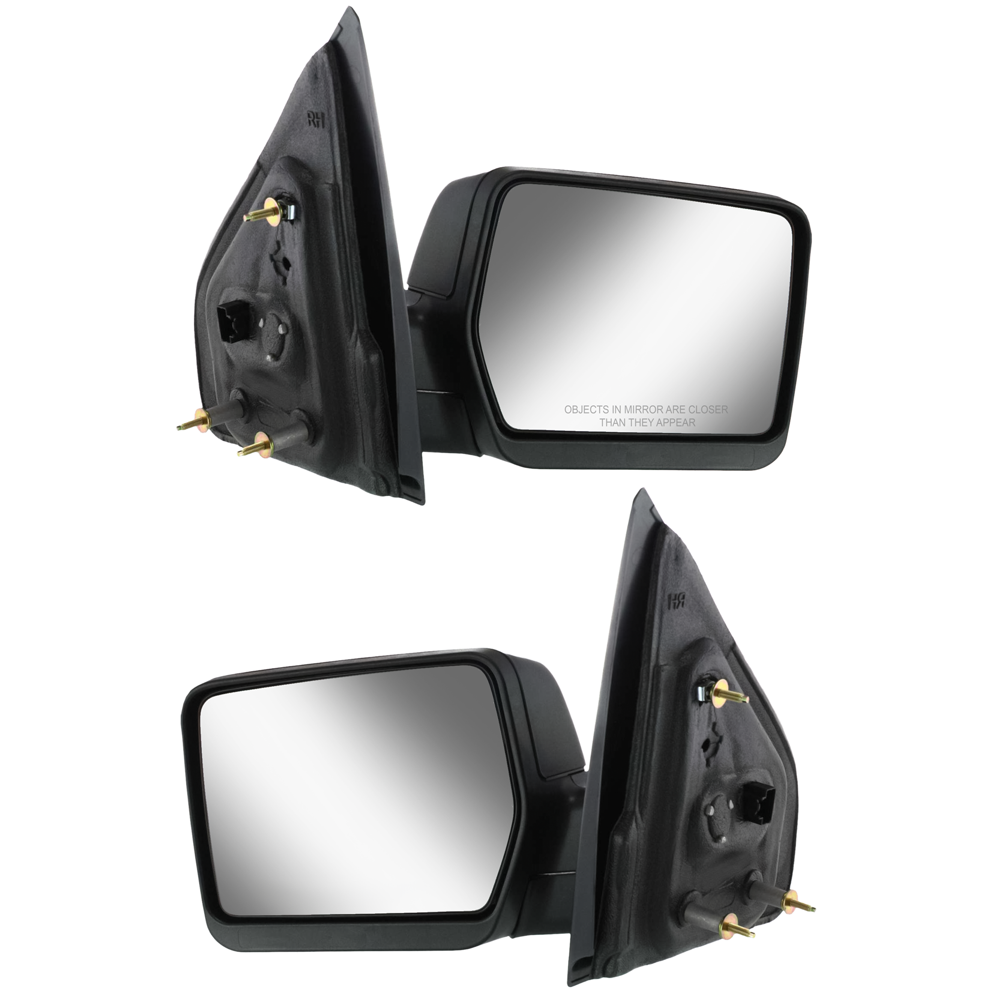 AM F 150-04-08 MIRROR RH AND LH Non Towing Power Manual Folding Heated Textured No Auto dimming BSD Memory and Signal Light New Body Style SKU SET FD82ER Partslink FO1320233 FO1321233 OEM 8L3Z17682EA 8L3Z17683EA