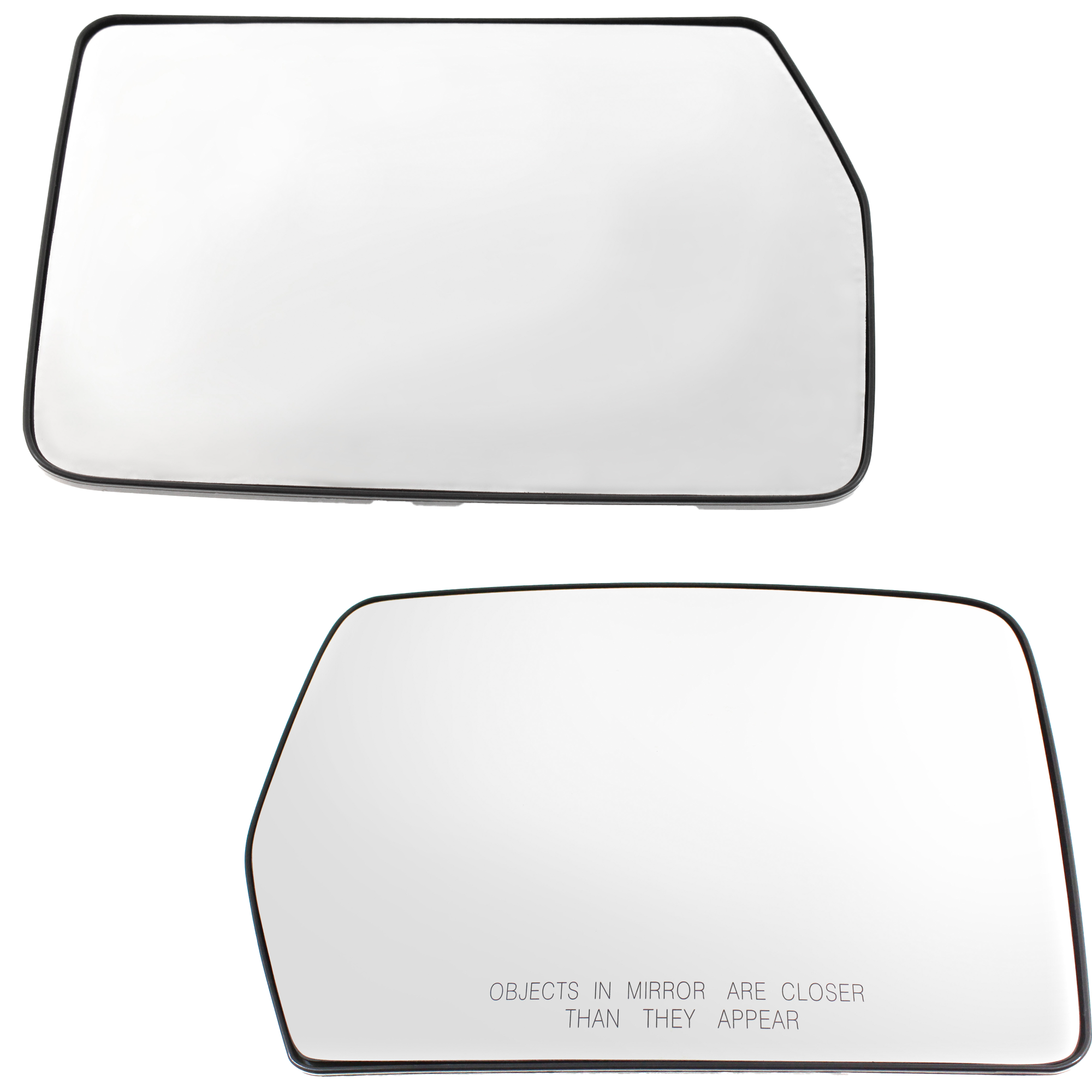 AM F 150-04-14 MIRROR GLASS RH AND LH Non Towing Non Heated w Backing Plate No Signal Light SKU SET FD82GR Partslink FO1325125 FO1325144 FO1324125 FO1324144 OEM 4L3Z17K707AB BL3Z17K707A 4L3Z1