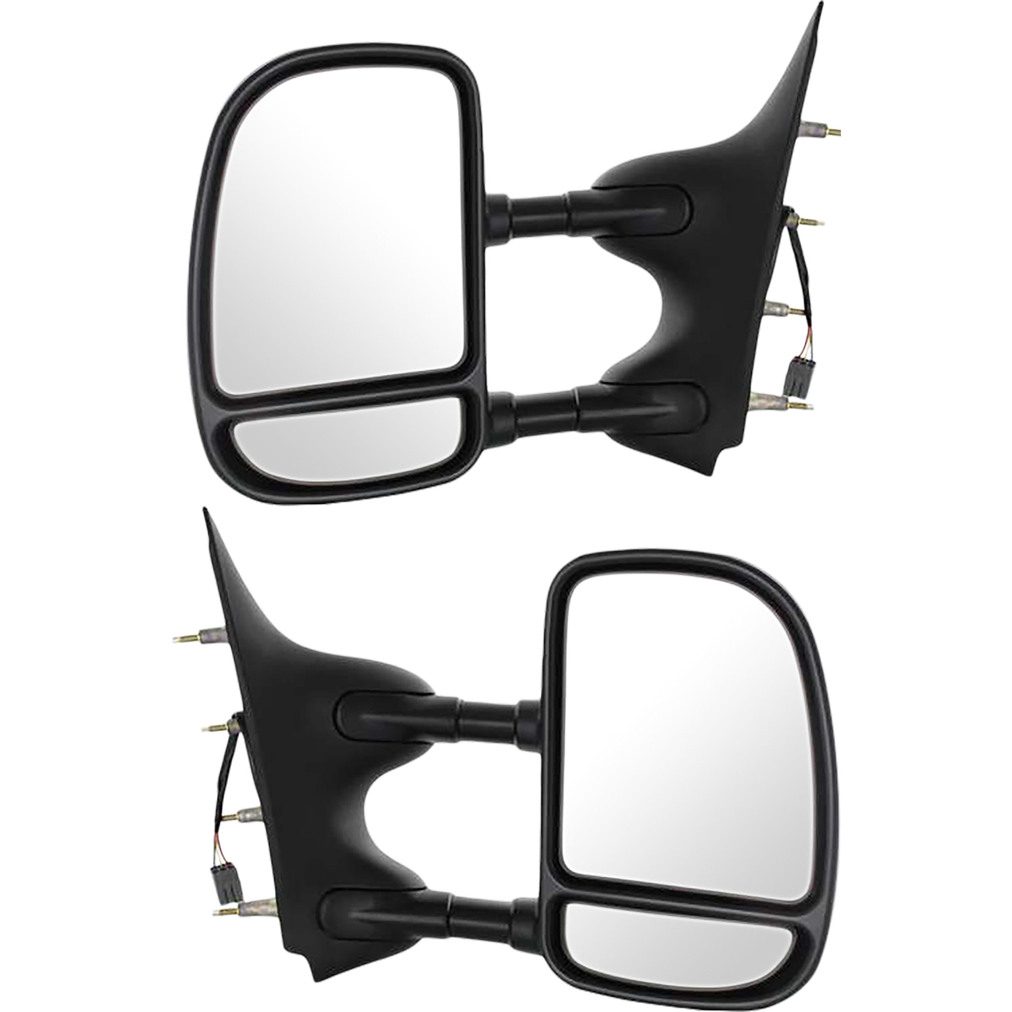 AM ECONOLINE VAN 02-08 TOWING MIRROR RH AND LH Power Manual Folding Non Heated Textured No Auto dimming and Signal Light SKU SET FD84ER Partslink FO1320237 FO1321237 OEM 7C2Z17682CA 7C2Z17683CA