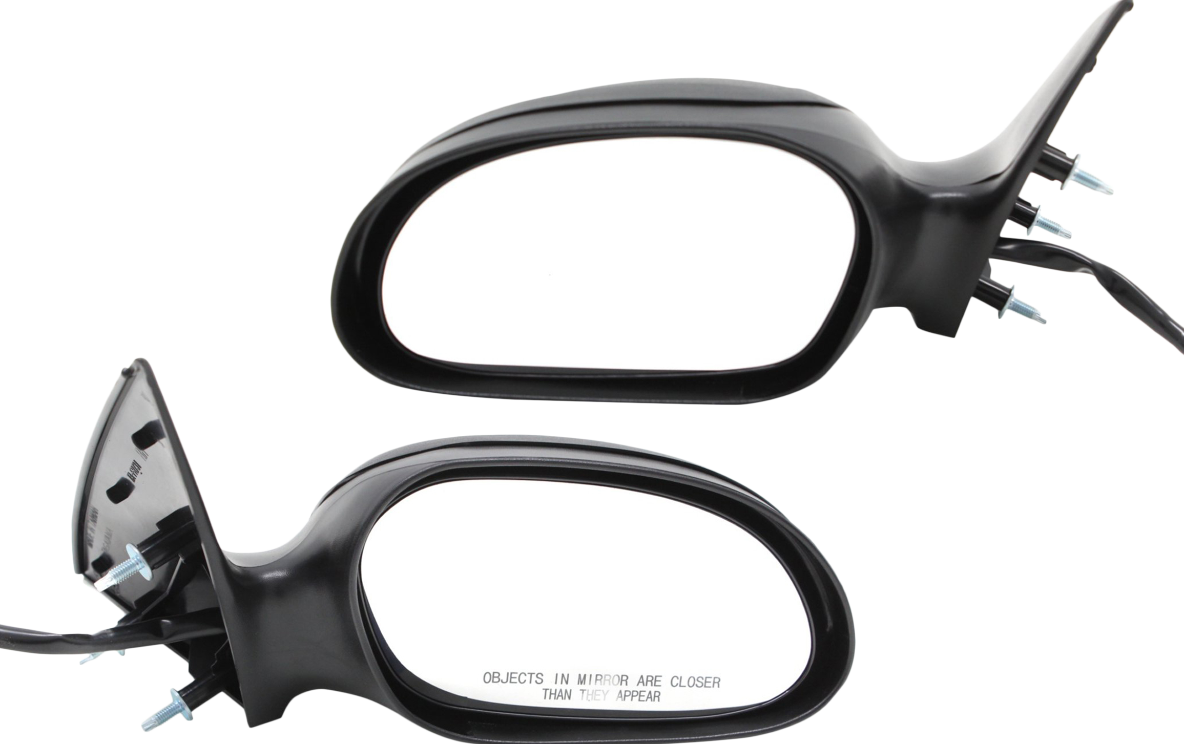 AM TAURUS 02-07 MIRROR RH AND LH Power Non Folding Non Heated Paintable Textured 2 Caps w Puddle Light Sedan Wagon SKU SET FD85ER Partslink FO1320250 FO1321250 OEM 6F1Z17682A 6F1Z17683A