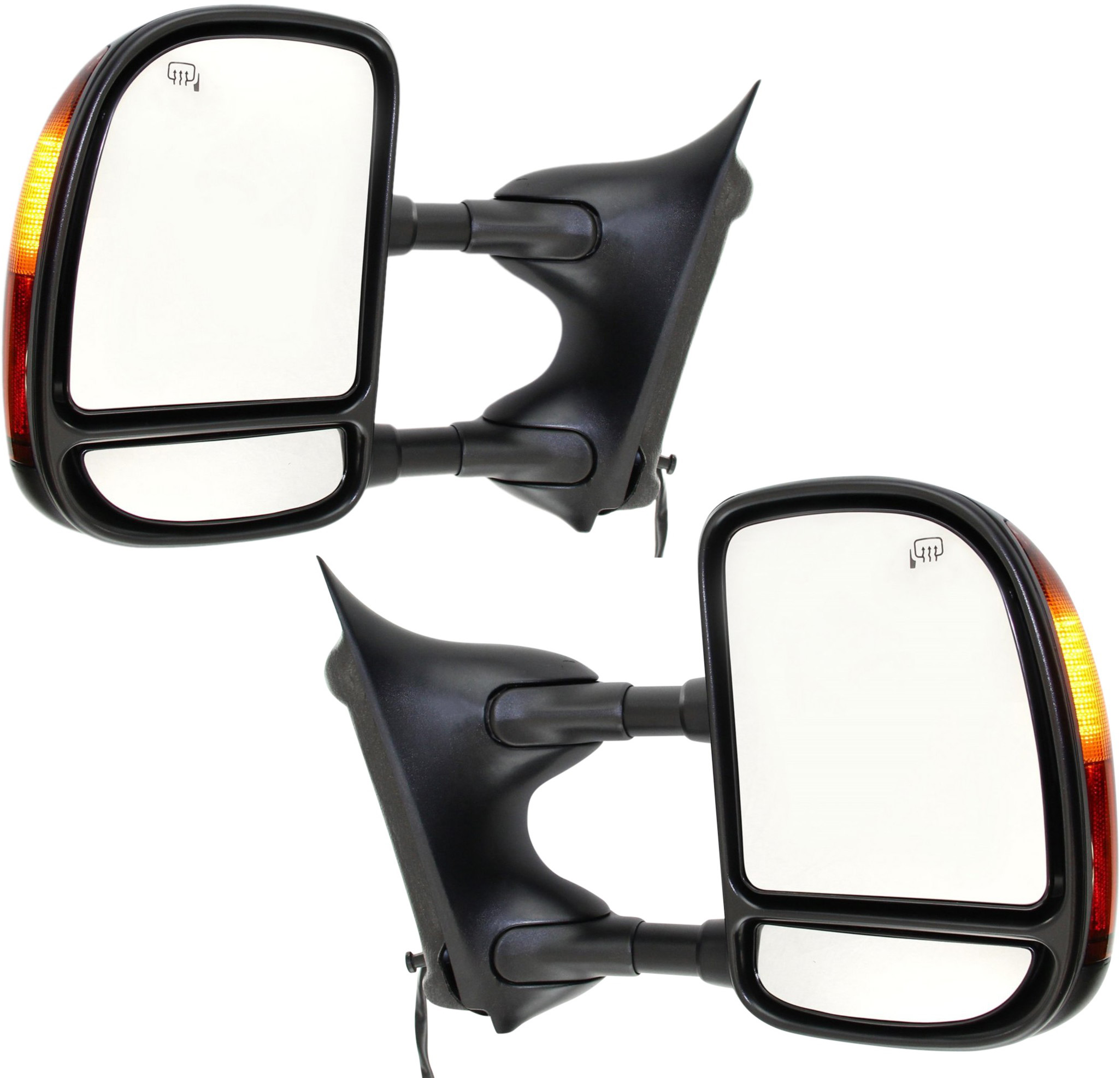 AM F SERIES SUPER DUTY 02-07 EXCURSION 00-05 TOWING MIRROR RH AND LH Power Manual Folding Heated Textured Dual Glass Double Swing Type w Signal Light SKU SET FD89ER OEM 5C3Z17682EAA PFM 4C3Z17D742BAA