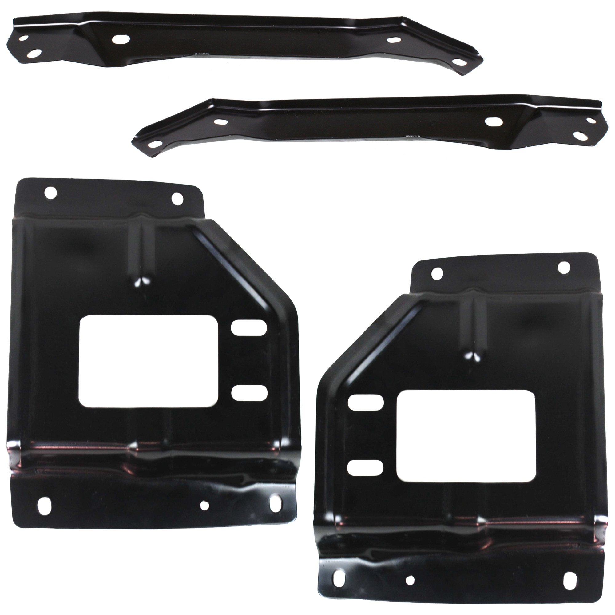 AM F SERIES SUPER DUTY EXCURSION 00-04 FRONT BUMPER BRACKET RH AND LH Set of 4 Plate Mounting and Bumper Support SKU SET FD9320-4 Partslink FO1066128 FO1066133 FO1066147 FO1067128 FO1067133 FO1067147 OEM F81Z17752AC F81Z17752AD F81Z17