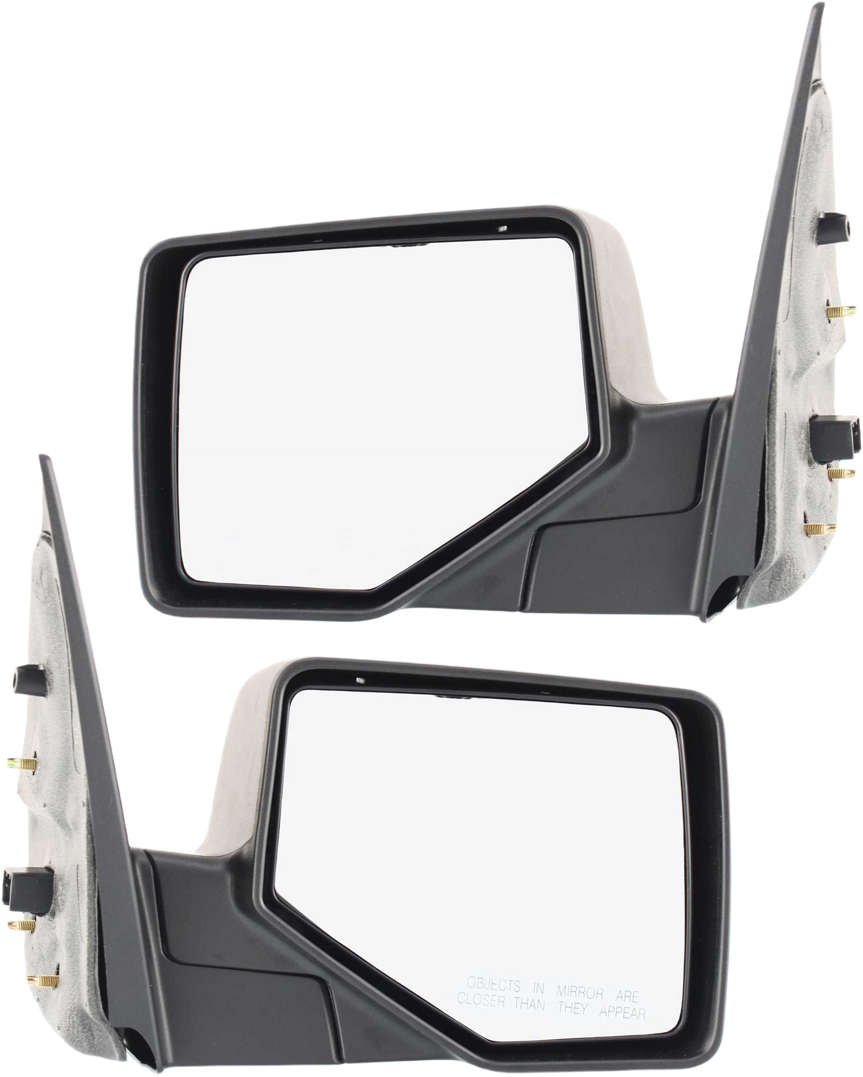 AM EXPLORER 06-10 MIRROR RH AND LH Manual Adjust Manual Folding Non Heated Chrome w Black Base SKU SET FD98R OEM 6L2Z17682DAA PFM 6L2Z17683DAA