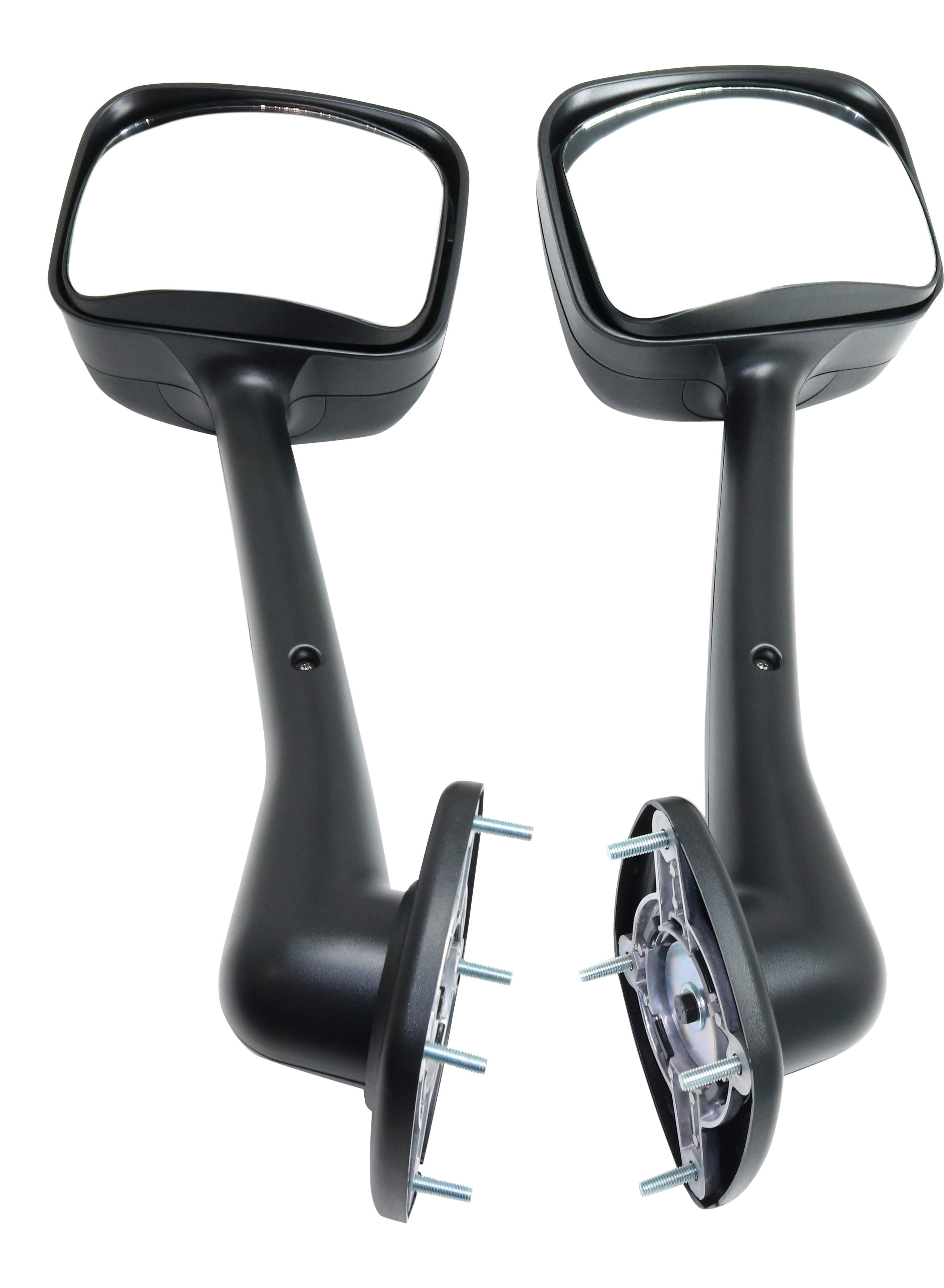 AM FREIGHTLINER CASCADIA 08-17 HOOD MIRROR RH AND LH Manual Adjust Non Heated Paintable Manual Folding SKU SET FL12R HD OEM A2266565000 A2266565001
