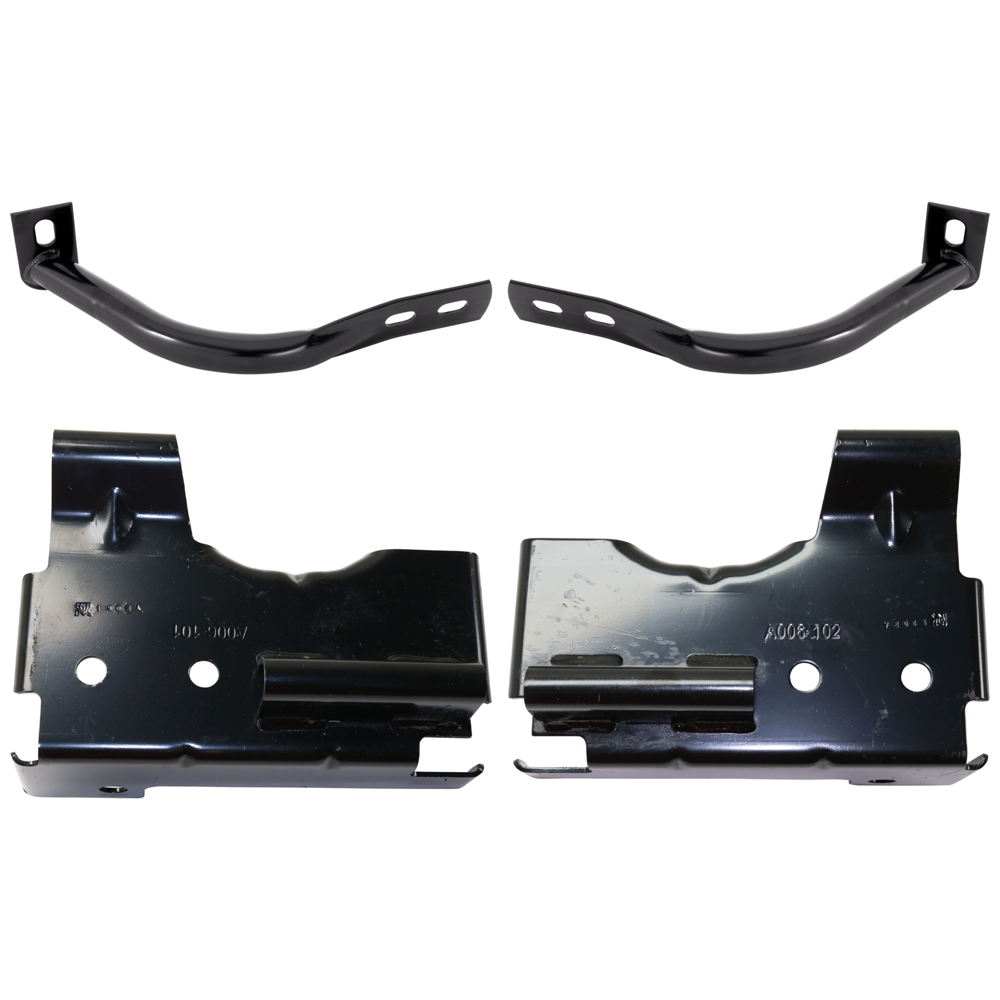 AM SIERRA 1500-03-06 SIERRA 1500 CLASSIC 07-07 FRONT BUMPER BRACKET RH AND LH Outer Impact Bar Brace Set of 4 SKU SET G013104 D Partslink GM1066159 GM1066164 GM1067159 GM1067164 OEM 15135452-15135453-15184116-151
