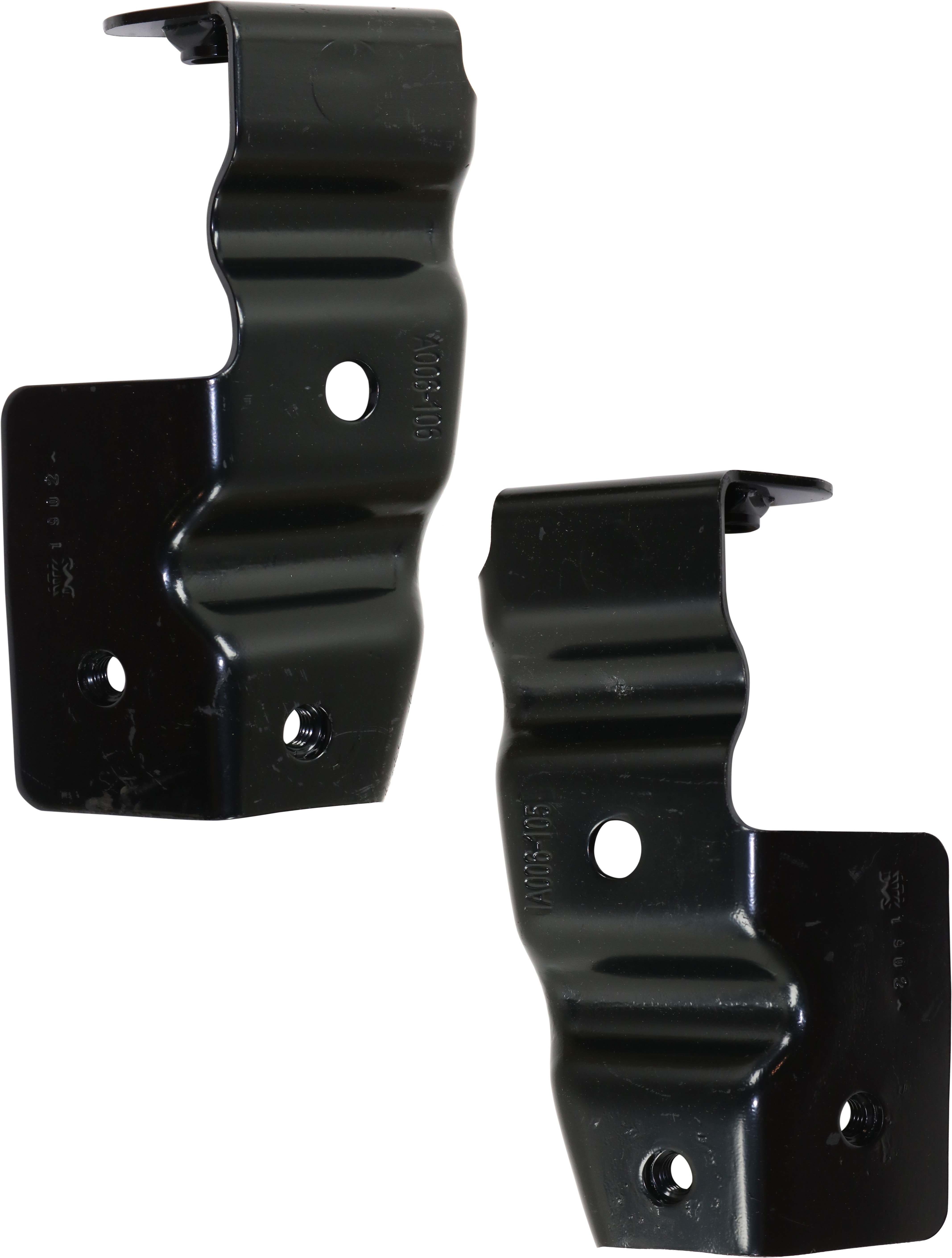 AM SIERRA P U 03-06 FRONT BUMPER BRACKET RH AND LH Outer Steel Includes 2007 Classic SKU SET G013107 Partslink GM1066165 GM1067165 OEM 15098994-15098995