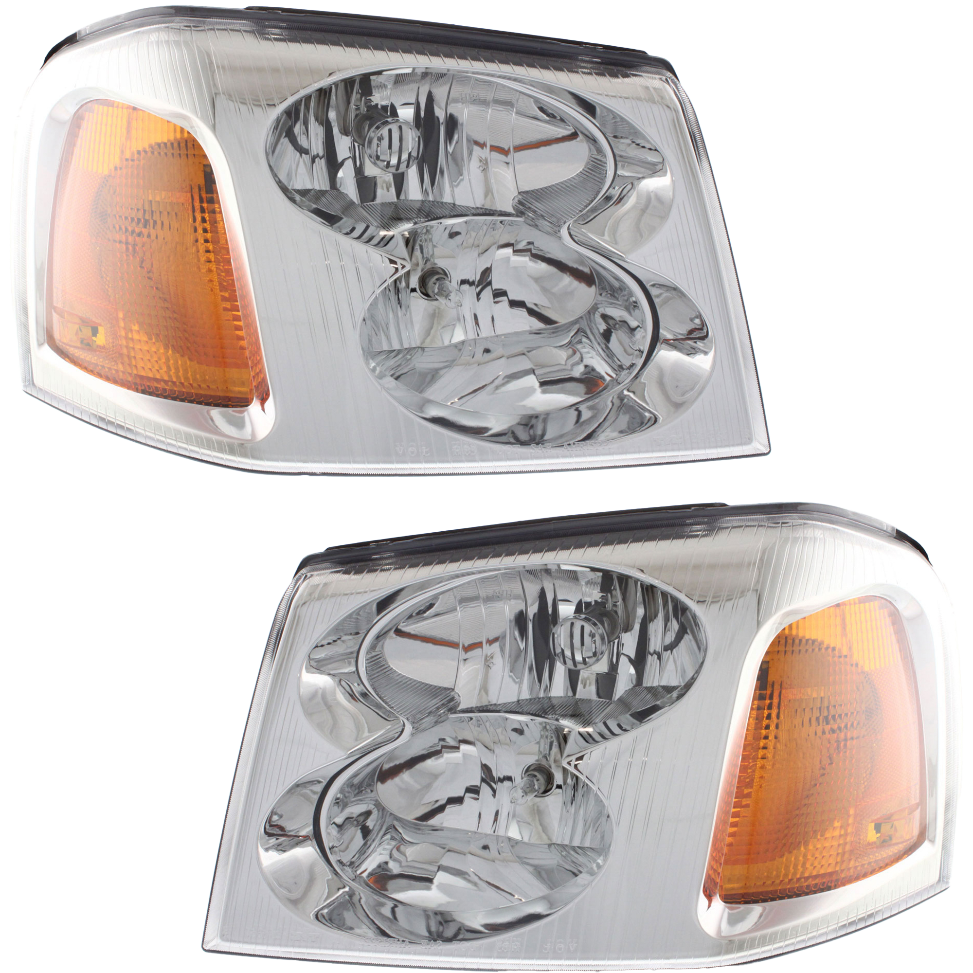 AM ENVOY 02-09 HEAD LAMP RH AND LH Assembly Halogen SKU SET G100103 Partslink GM2502220 GM2503220 OEM 15866071-15866070