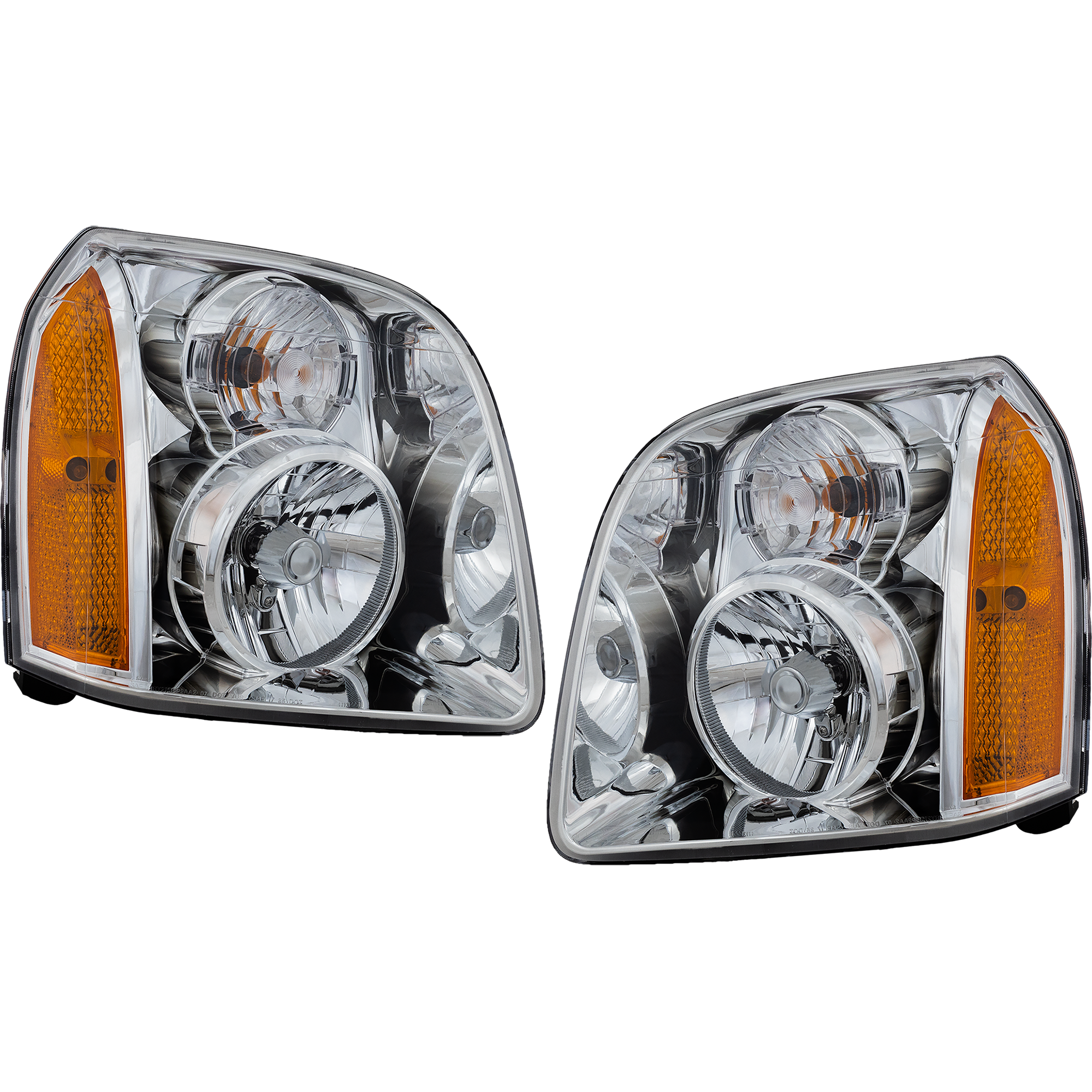 AM YUKON YUKON XL 07-14 HEAD LAMP RH AND LH Assembly Halogen Excludes Denali Model SKU SET G100105 Partslink GM2502265 GM2503265 OEM 20969894-20969895