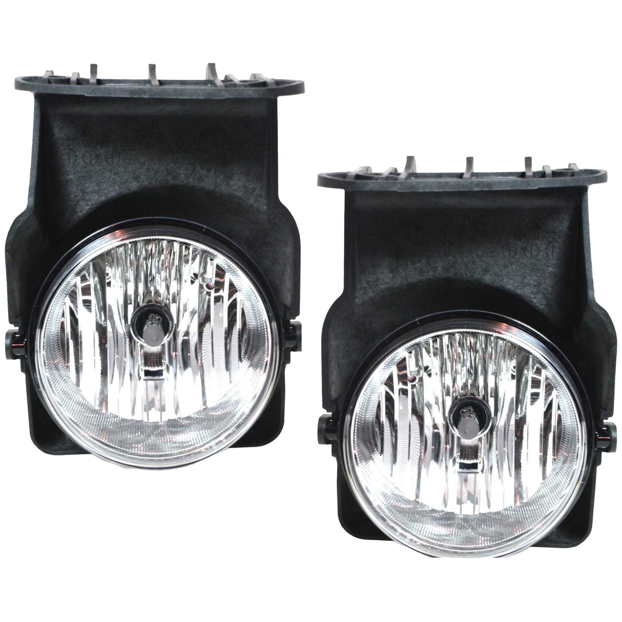 AM GMC C K FULL SIZE PICKUP 05-06 FRONT FOG LAMP RH AND LH Assembly Halogen Old Body Style Includes 2007 Classic SKU SET G107503 Partslink GM2593154 GM2592154 OEM 15776381-15776382