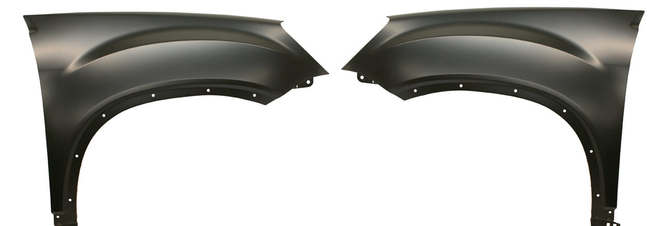 AM ACADIA 07-12 FRONT FENDER RH AND LH Primed Steel SKU SET G220103 Partslink GM1241345 GM1240345 OEM 20782225-20782224