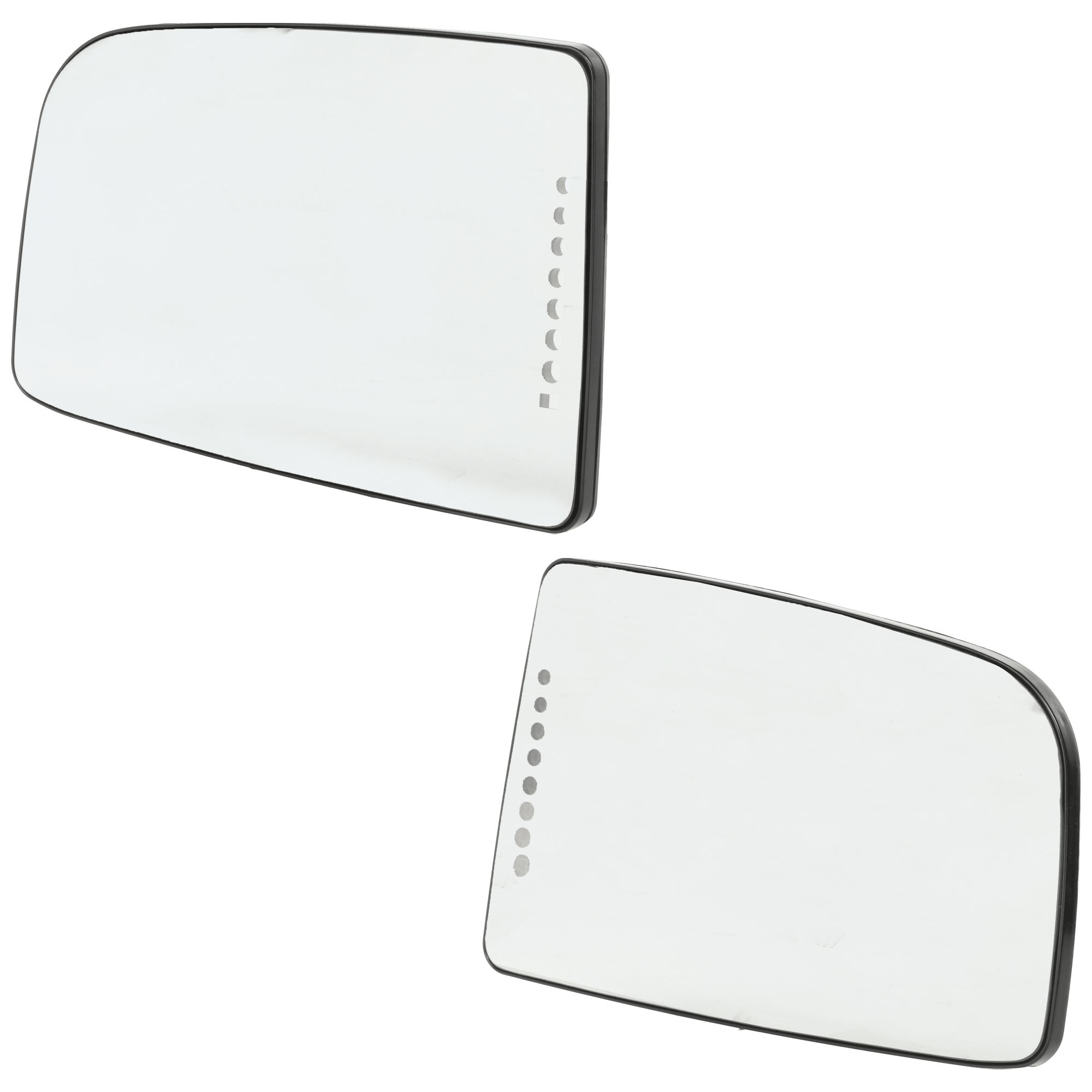 AM DODGE SPRINTER 07-09 MIRROR GLASS RH AND LH Upper Power Heated No Blind Spot Detection and Turn Signal Light SKU SET GDG207GR OEM 68009992AA PFM 68010092AA PFM