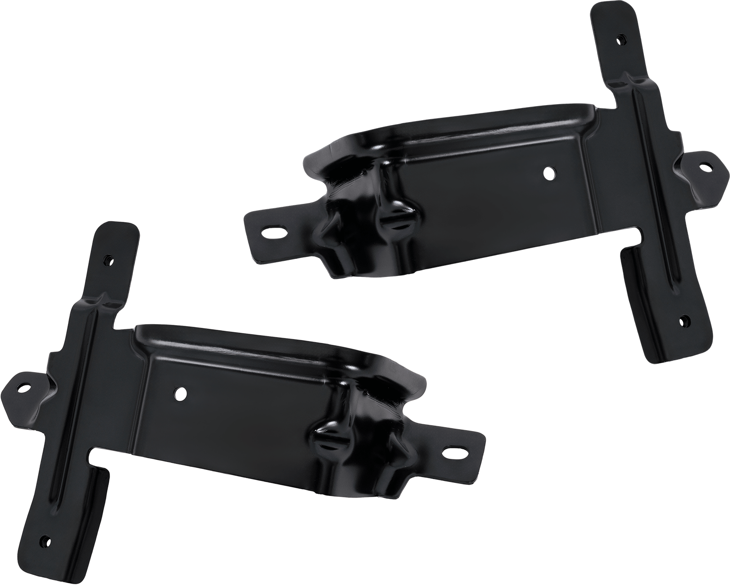 AM RANGER 19-23 FRONT BUMPER BRACKET RH AND LH Deflector Bracket Crew Extended Cab Pickup CAPA SKU SET GF01310103Q Partslink FO1062107C FO1063107C OEM KB3Z17754A KB3Z17755A